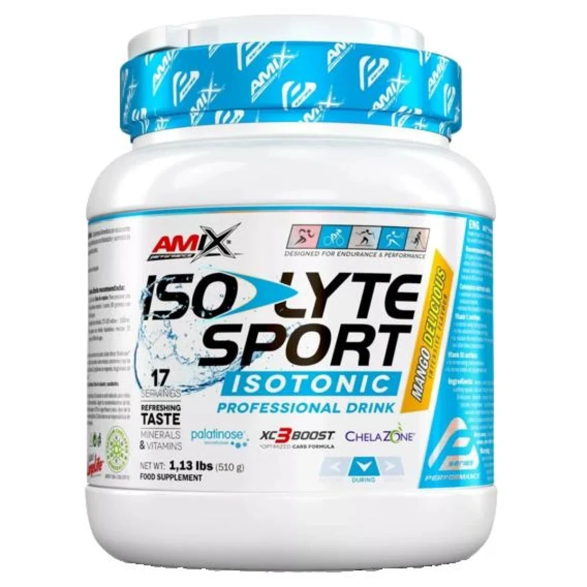 Amix Isolyte Sport Drink 30g - Barva: Vícebarevná | Příchuť: Mango · záber 1