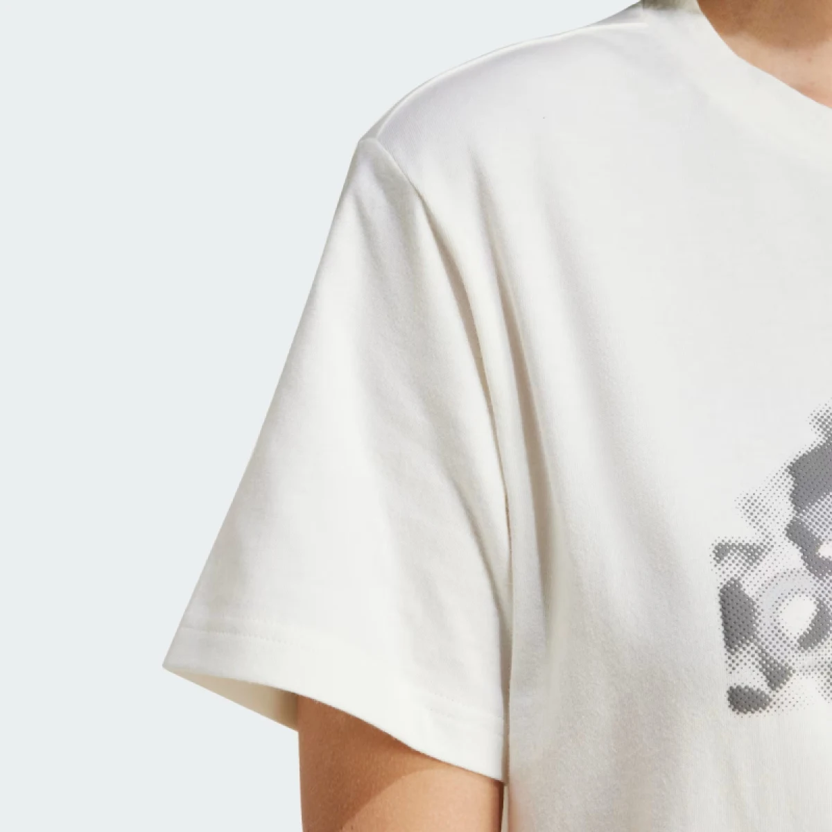 Dámské tričko s krátkým rukávem ADIDAS W FI LOGO T-IW5167-Beige · záber 5