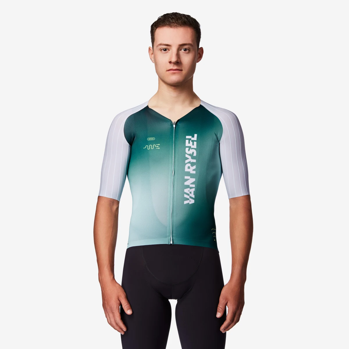 VAN RYSEL Pánsky dres RCR-F na cestnú cyklistiku krátky rukáv zelený 2XL · záber 1
