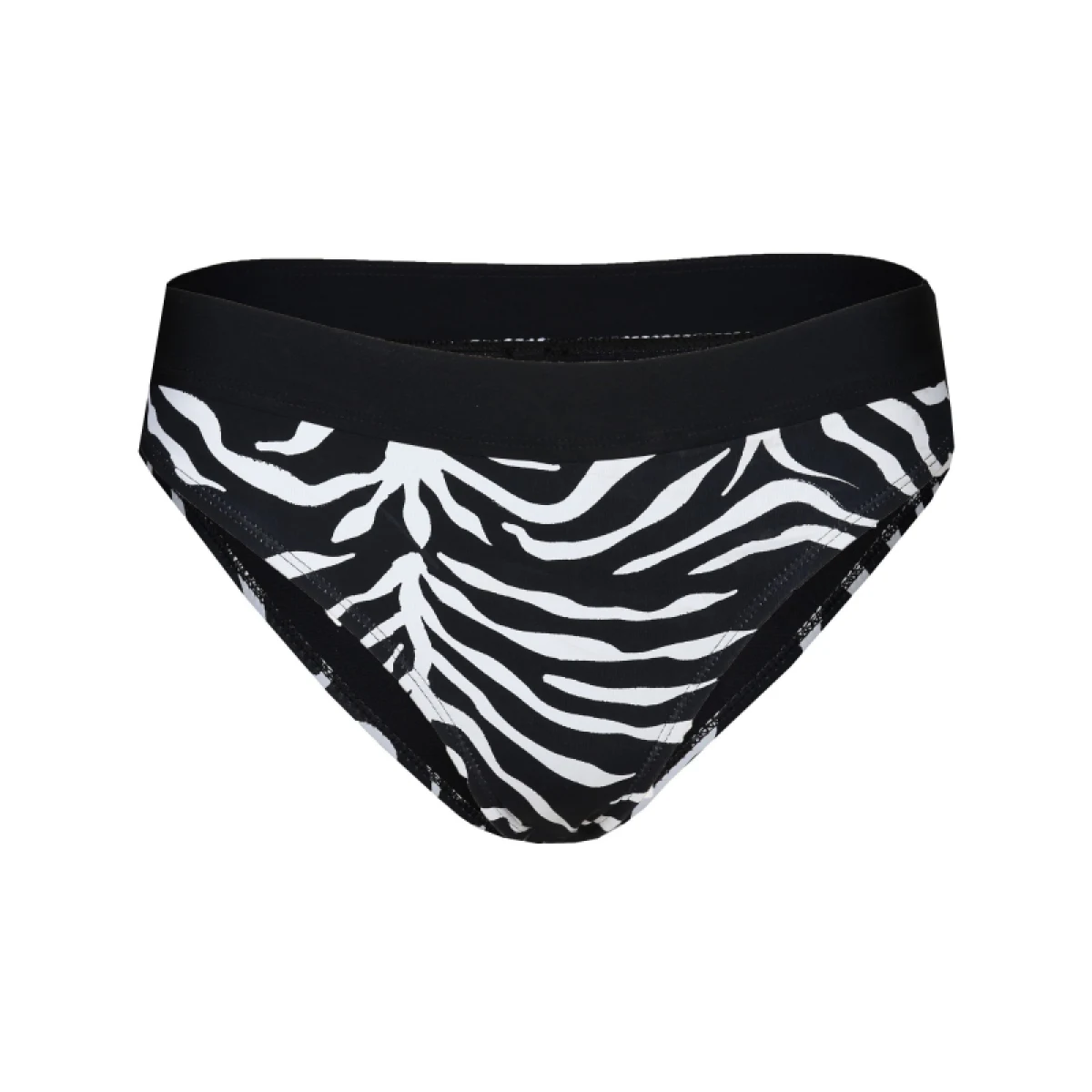 Dámské plavky spodní díl FUNDANGO Sahara Mid Waist Full Bottoms-903-black injun · záber 5
