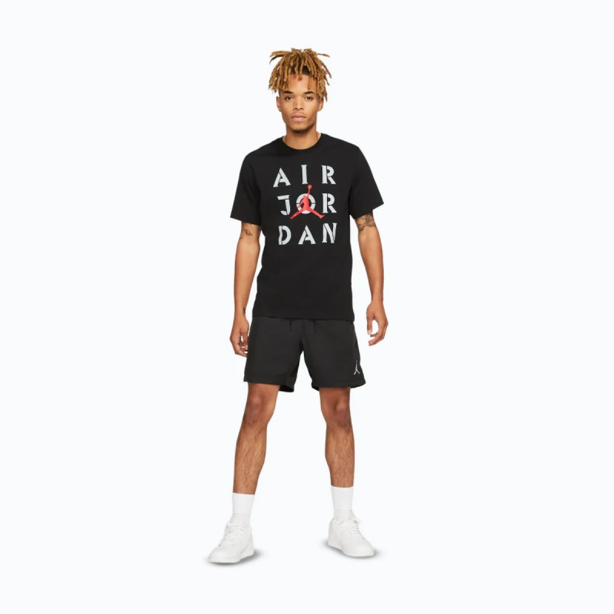 Pánske tričko s krátkym rukávom NIKE JORDAN AJ5 GFX SS CREW BLACK WHITE GYRED · záber 4