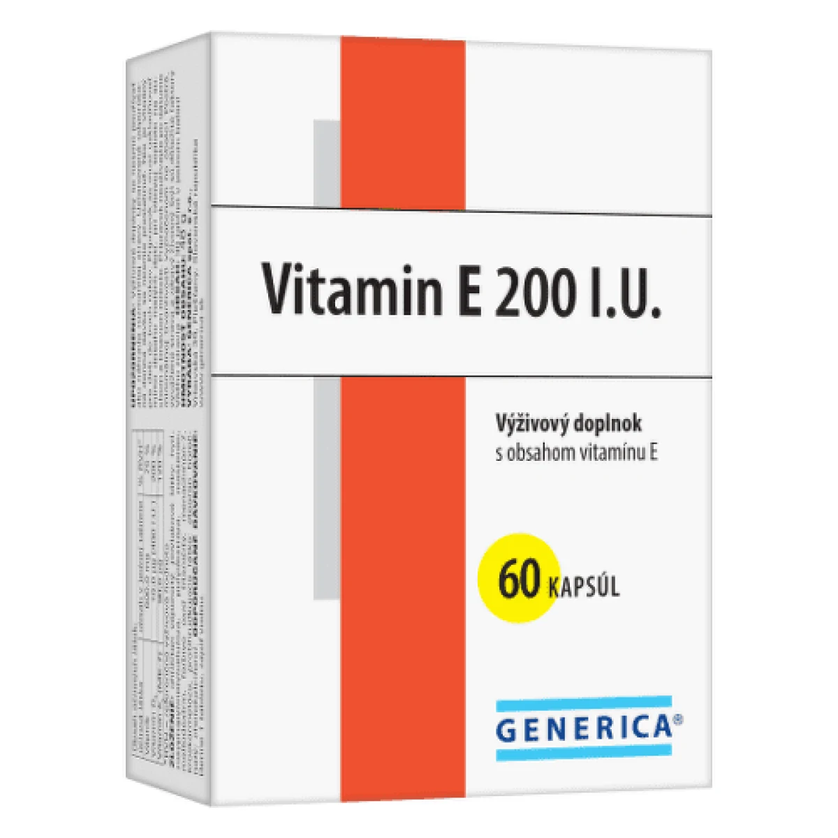 Generica Vitamin E 200 I.U. 60 cps · záber 1