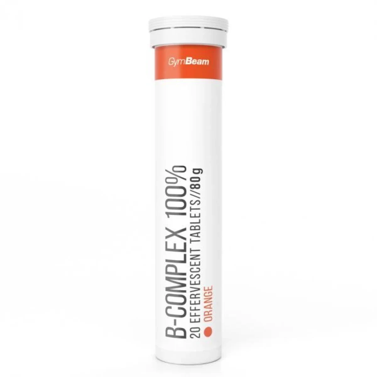 GymBeam B-Komplex 100 % šumivý 20 tab. POUZE pomeranč (VÝPRODEJ) · záber 1