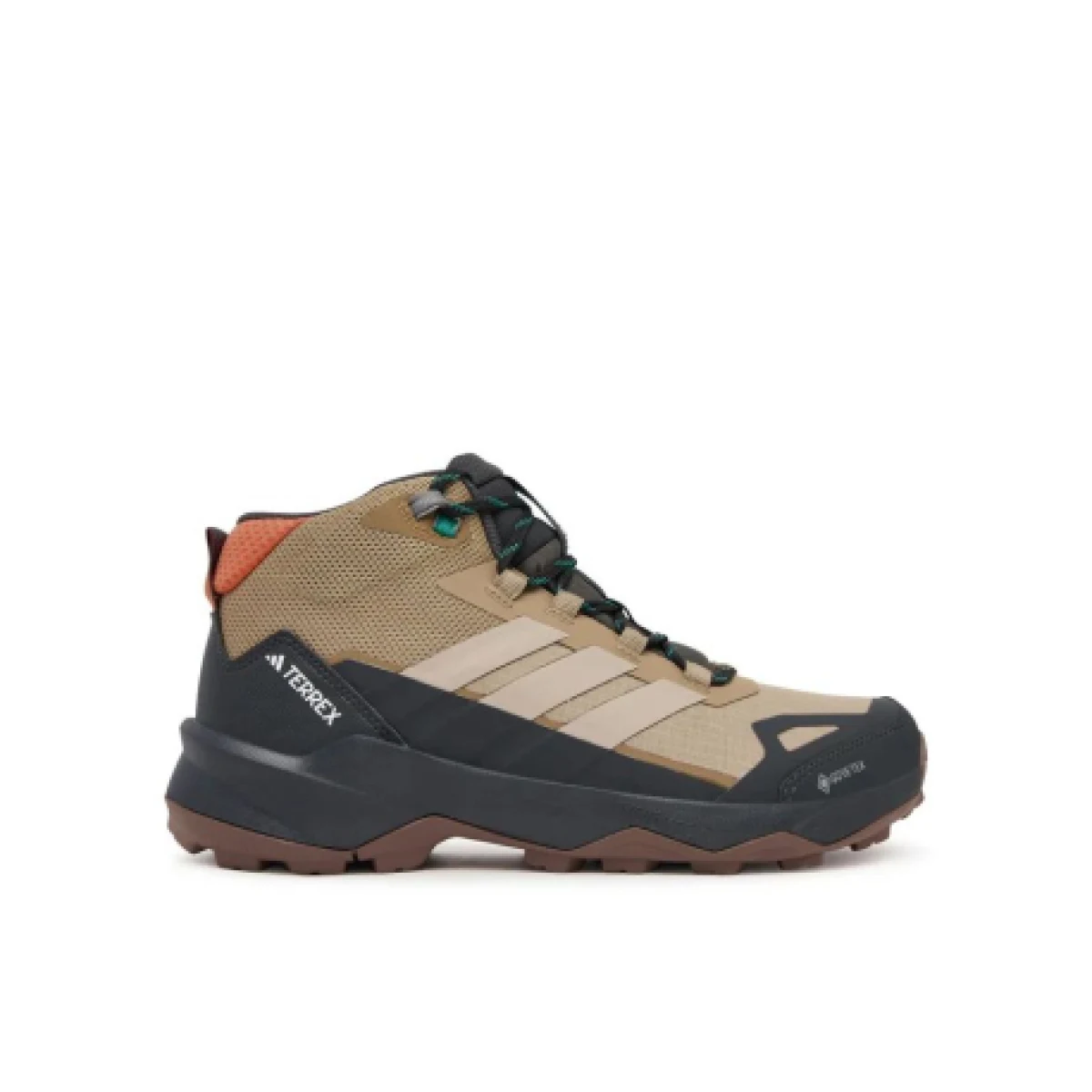 Pánska členková turistická obuv ADIDAS Terrex Skychaser AX5 Mid GTX M cardboard blanch cargo semi impact orange · záber 1
