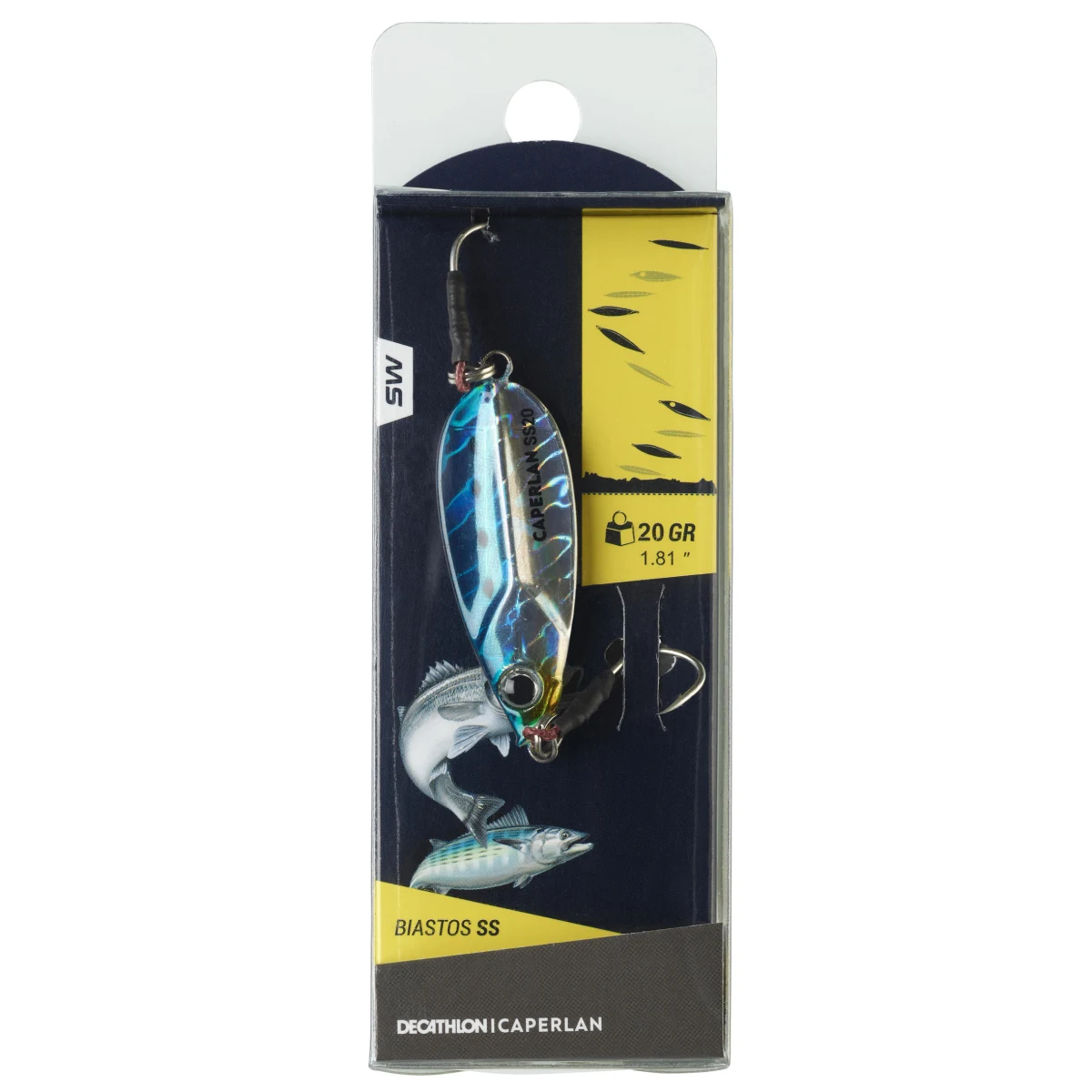 CAPERLAN Casting jig Biastos Slow 20gr modrý bez · záber 2