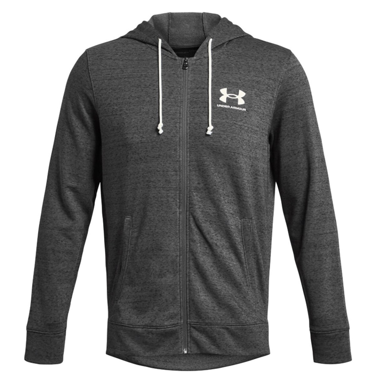 Under Armour UA Rival Terry LC FZ - Veľkosť: L | Farba: Sivá · záber 1