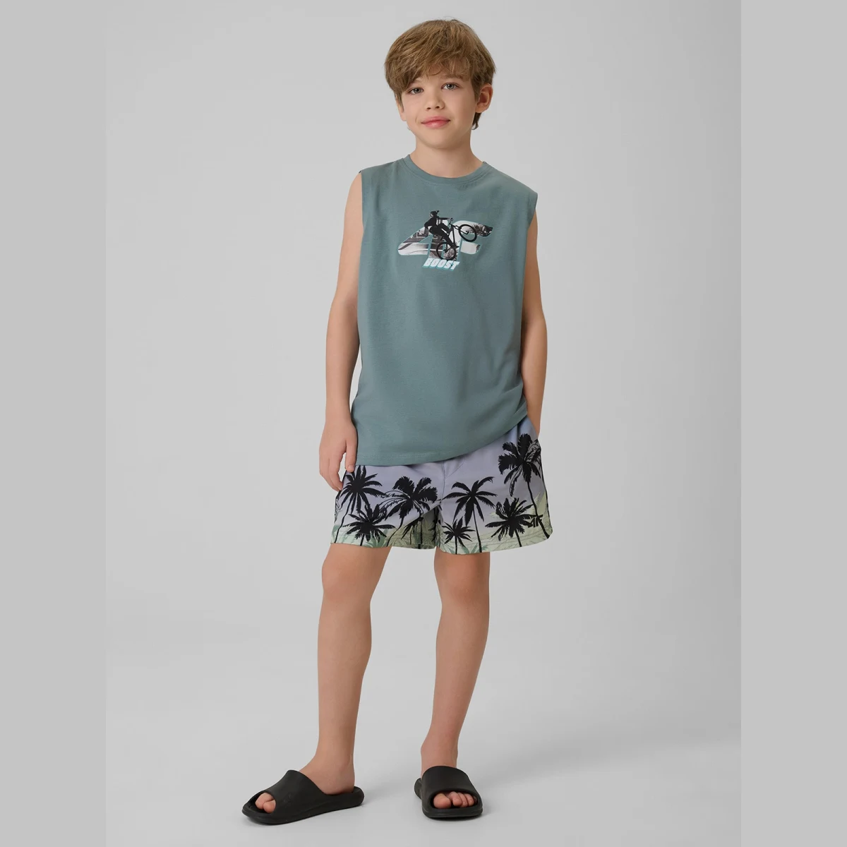 Chlapčenské plážové boardshorty - multicolor · záber 1