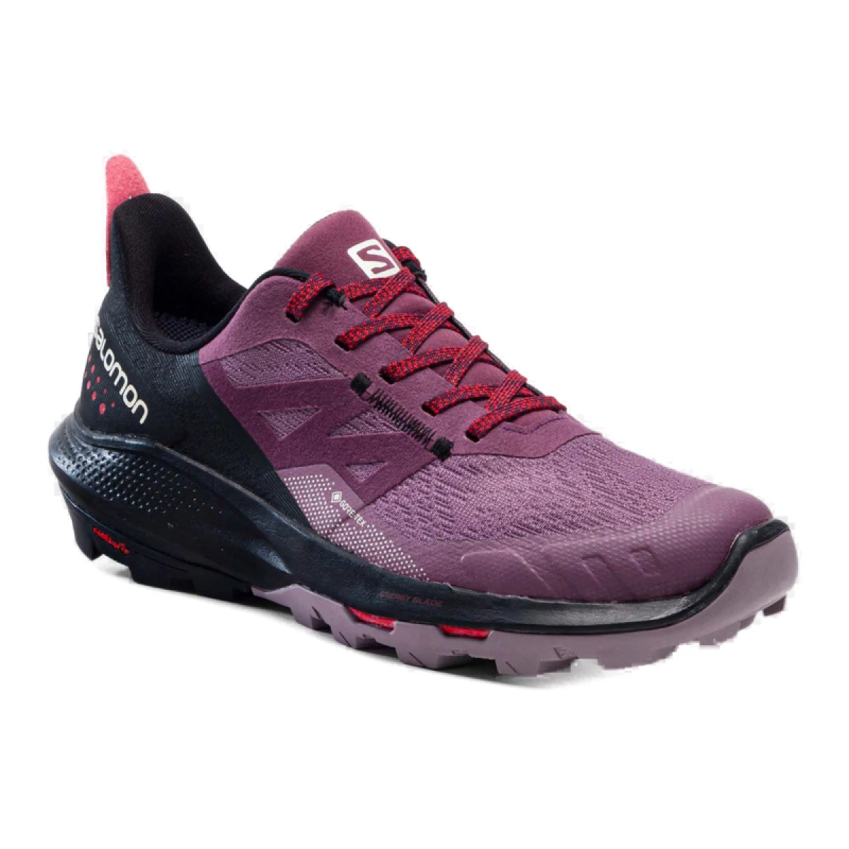 Dámská nízká turistická obuv SALOMON OUTpulse GTX W tulipwood black poppy red · záber 2
