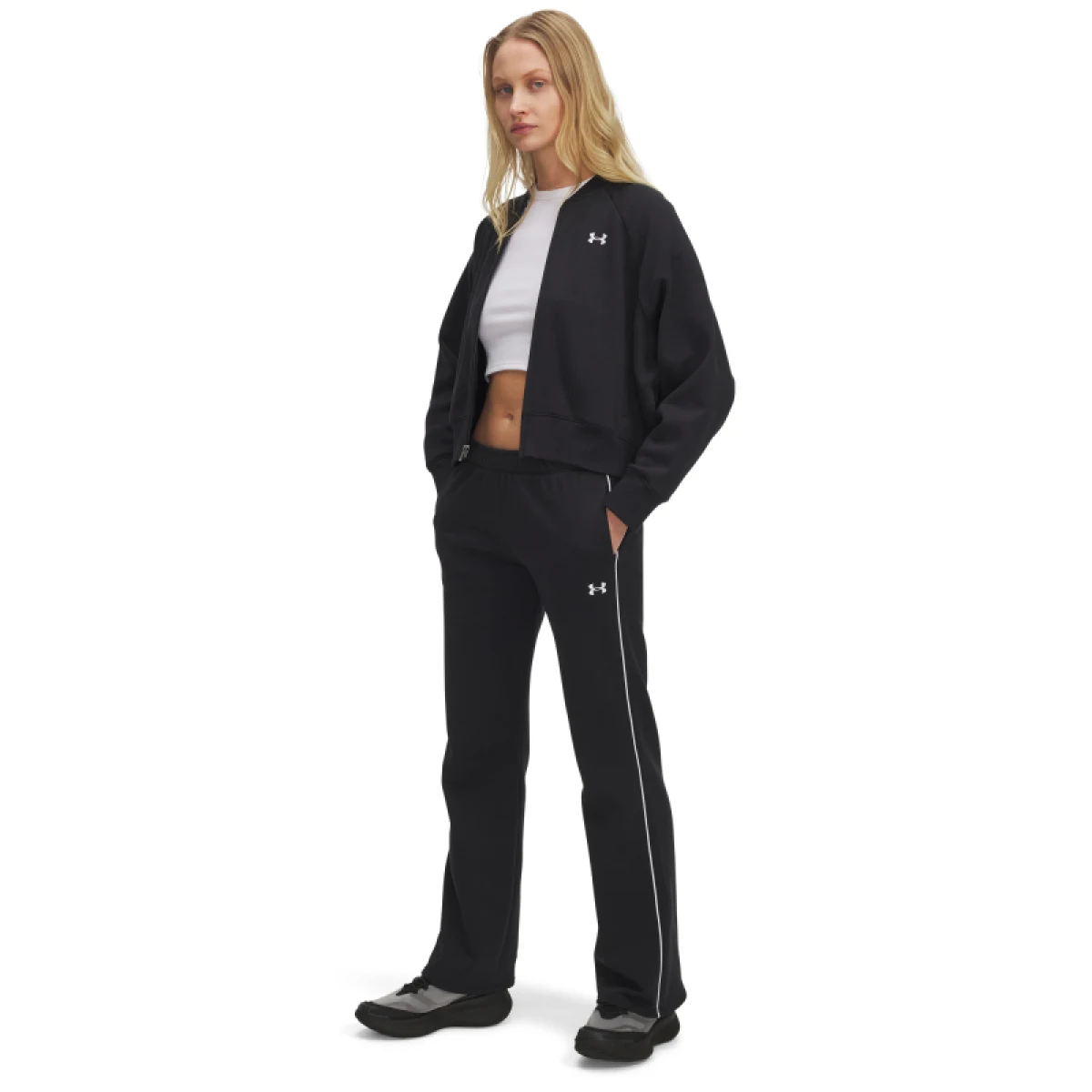 Dámské zateplené tepláky UNDER ARMOUR UA Rival Flc Piped Pant · záber 3