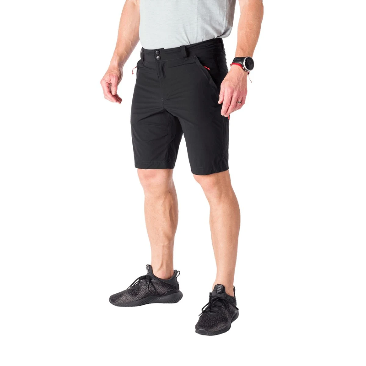 Pánske turistické kraťasy NORTHFINDER HALMO-269black · záber 2