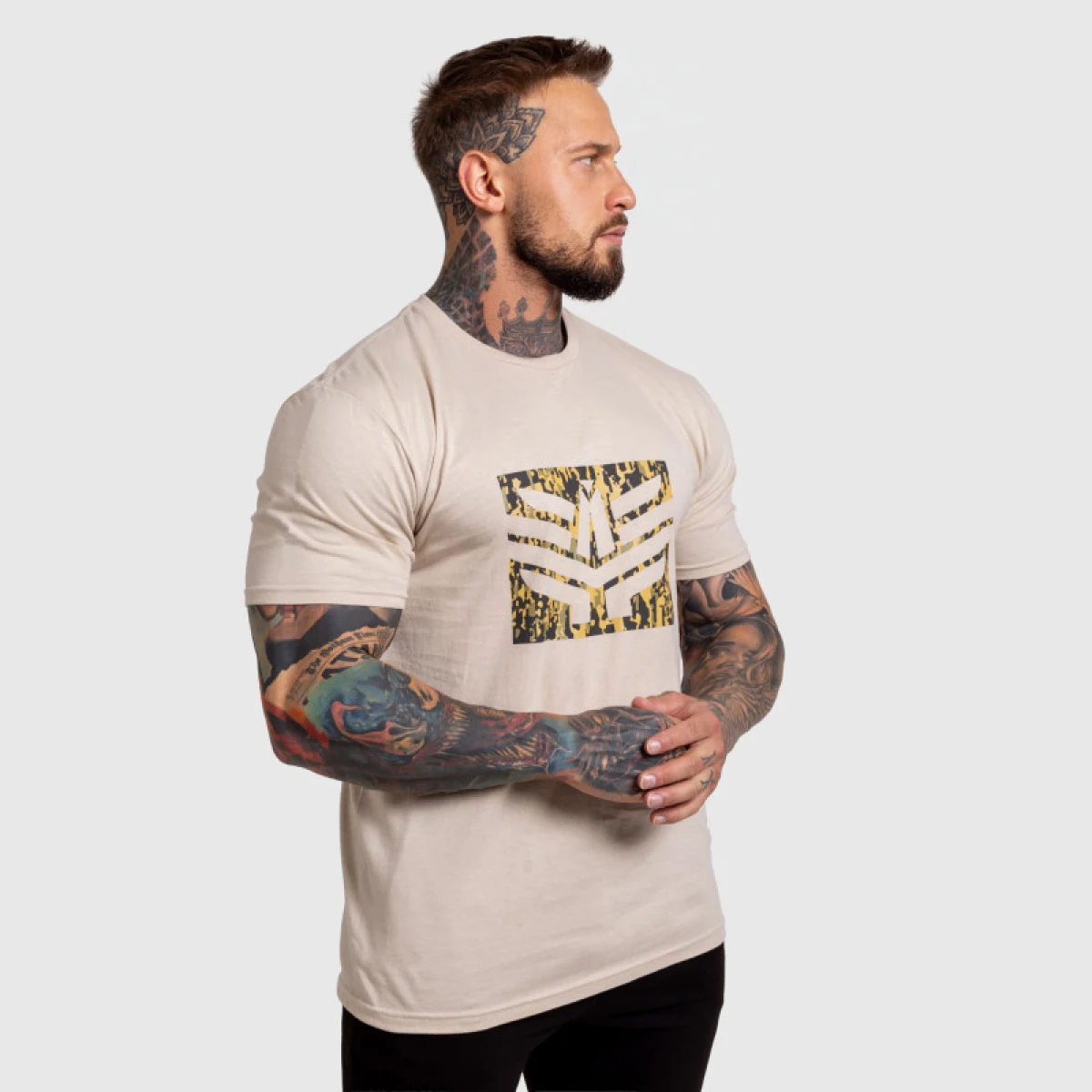 Pánske tričko Iron Aesthetics Tactical, sand · záber 5