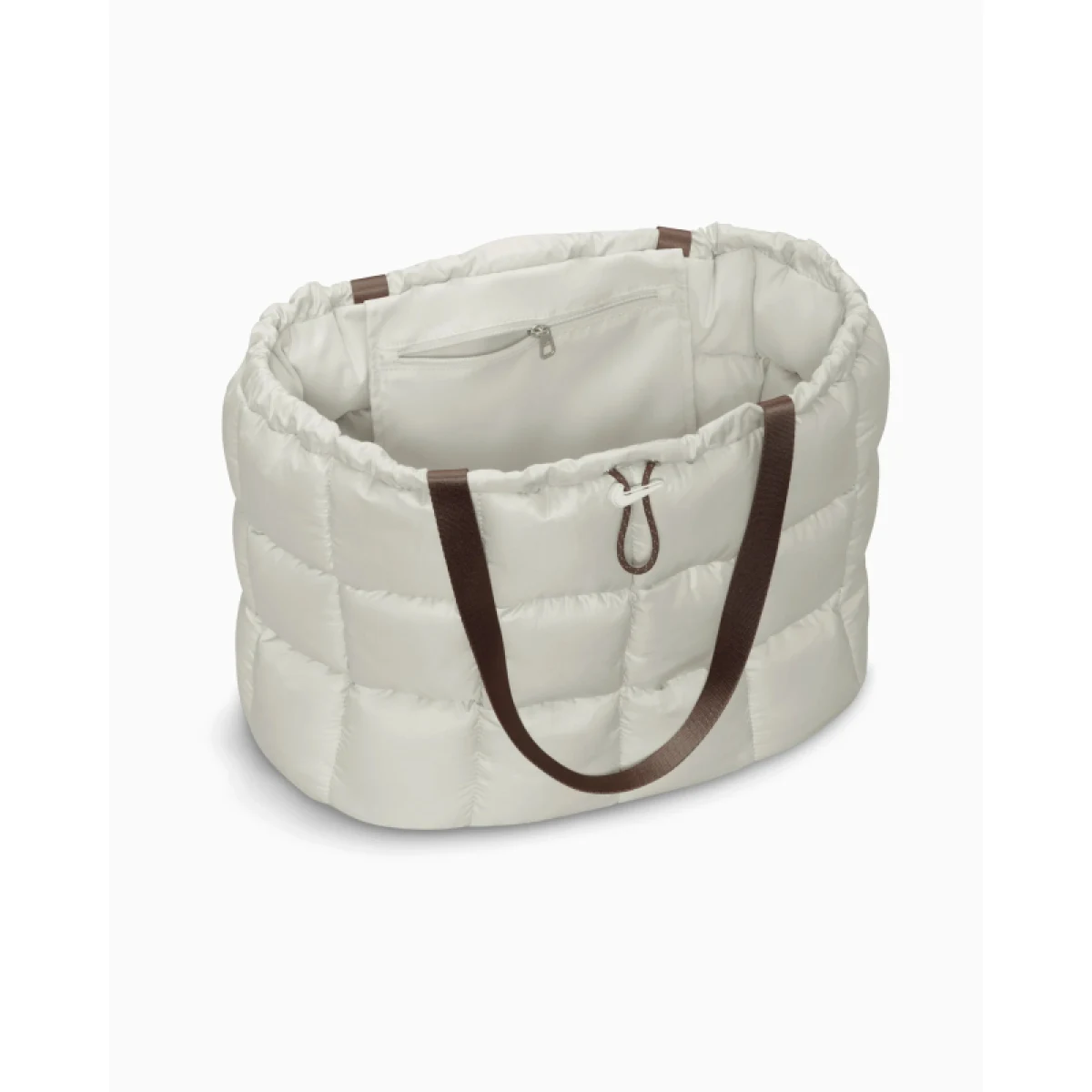 Dámska taška cez rameno NIKE Puffle Tote Bag 2.0 light bone mink brown sail · záber 4