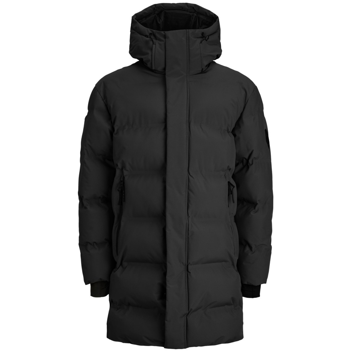 JACK AND JONES Jack & Jones Fushion Long Puffer Jacket Black - Veľkosť: L · záber 1