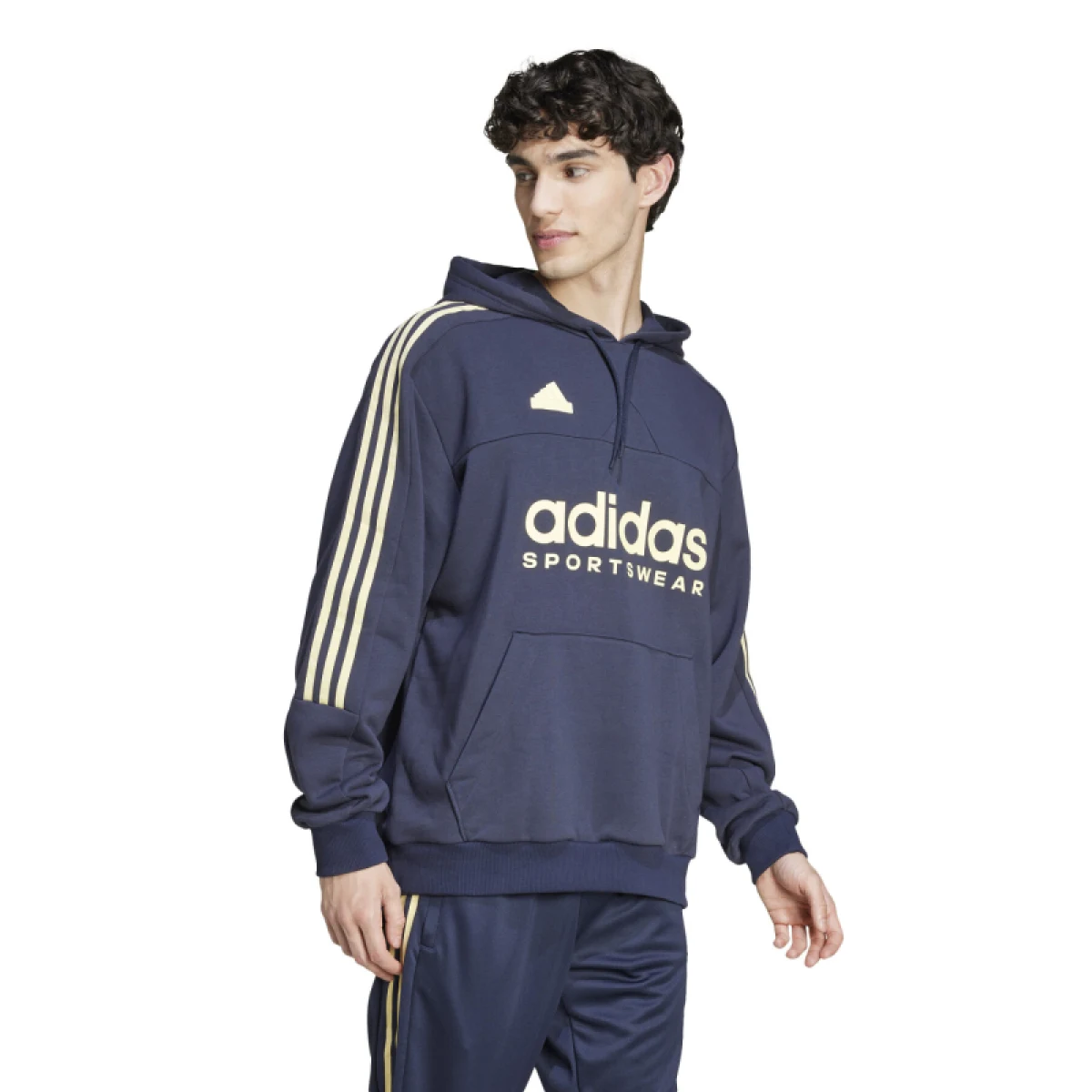 Pánská mikina s kapucí ADIDAS M TIRO FT HDY-JE2936-Blue · záber 2
