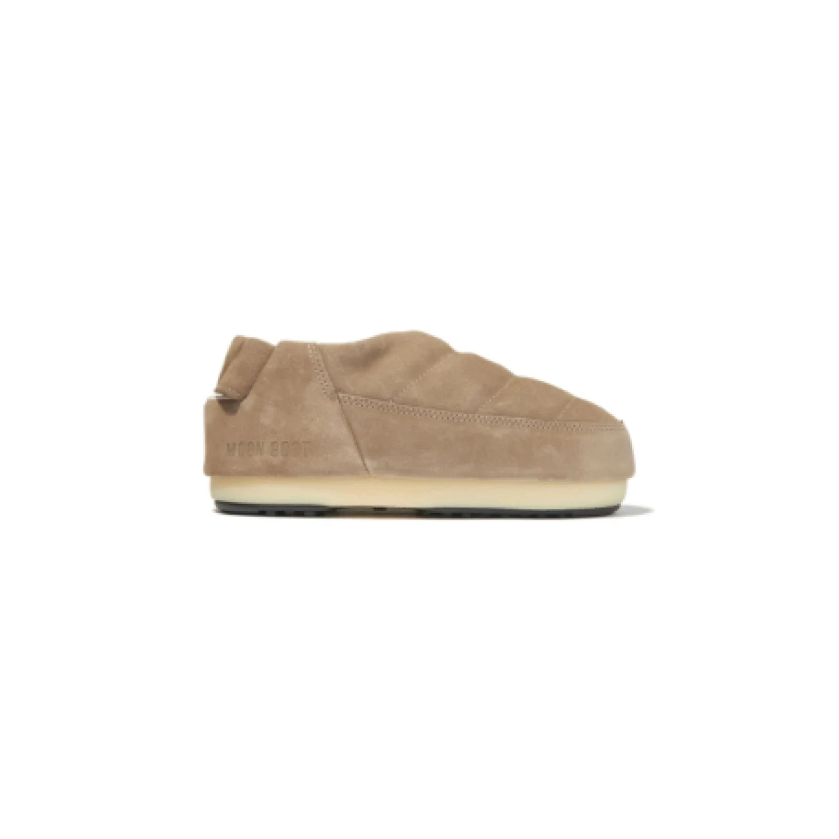 Dámske nízke zimné topánky MOON BOOT SANDAL BAND SUEDE, 003 sand · záber 1
