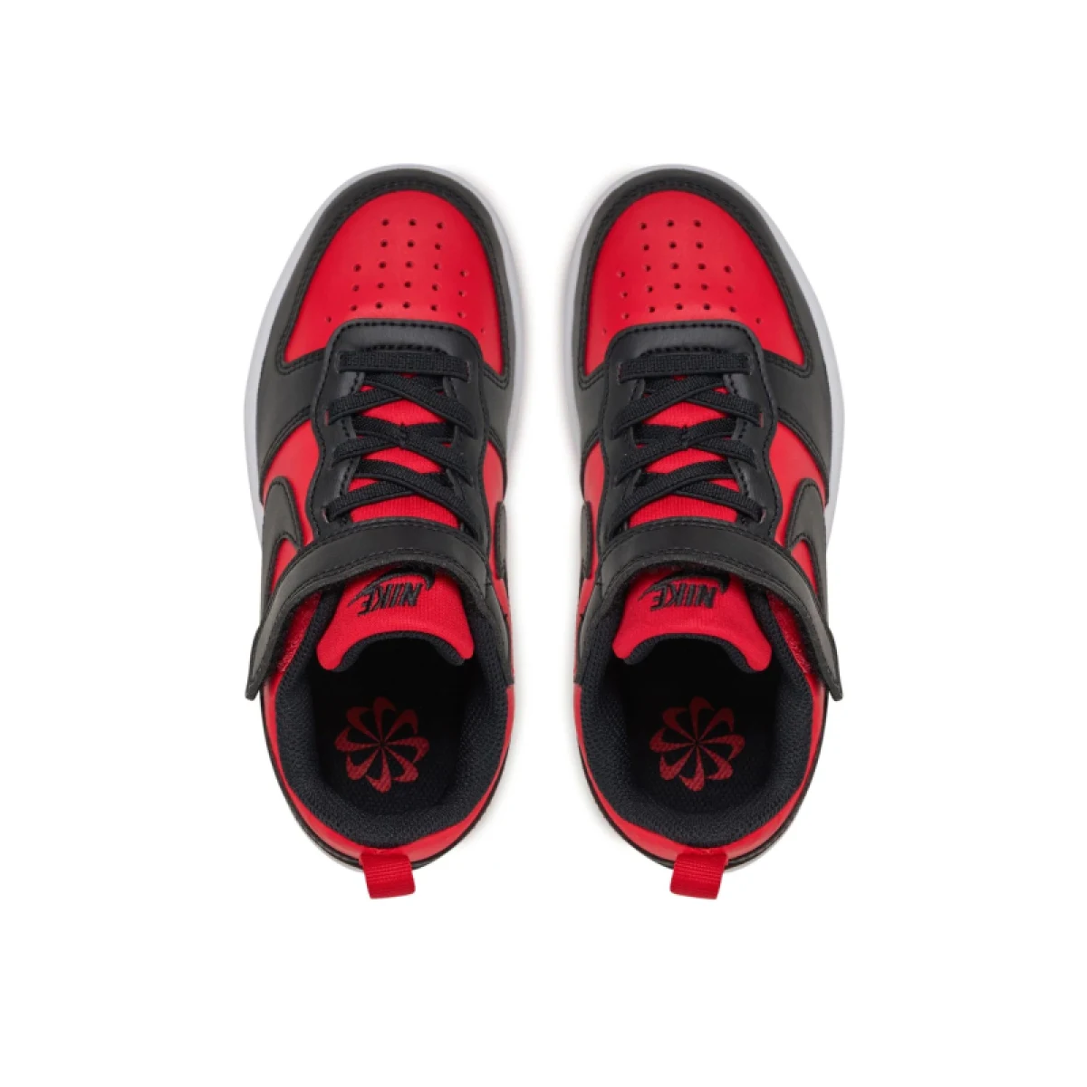 Chlapecká rekreační obuv NIKE Court Borough Low Recraft K university red orange midnight navy · záber 4