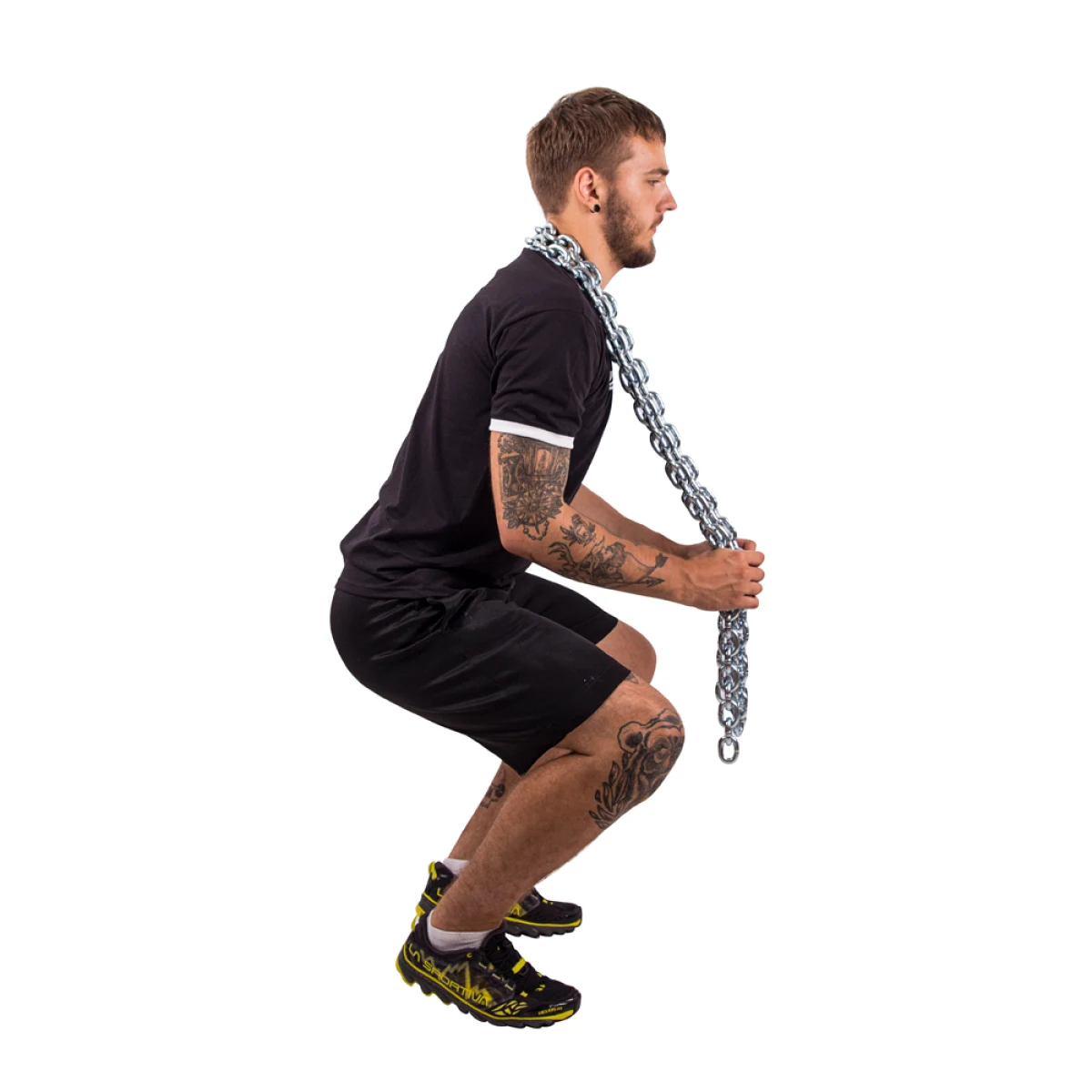 Vzpieračské reťaze inSPORTline Chainbos 2x15 kg · záber 4