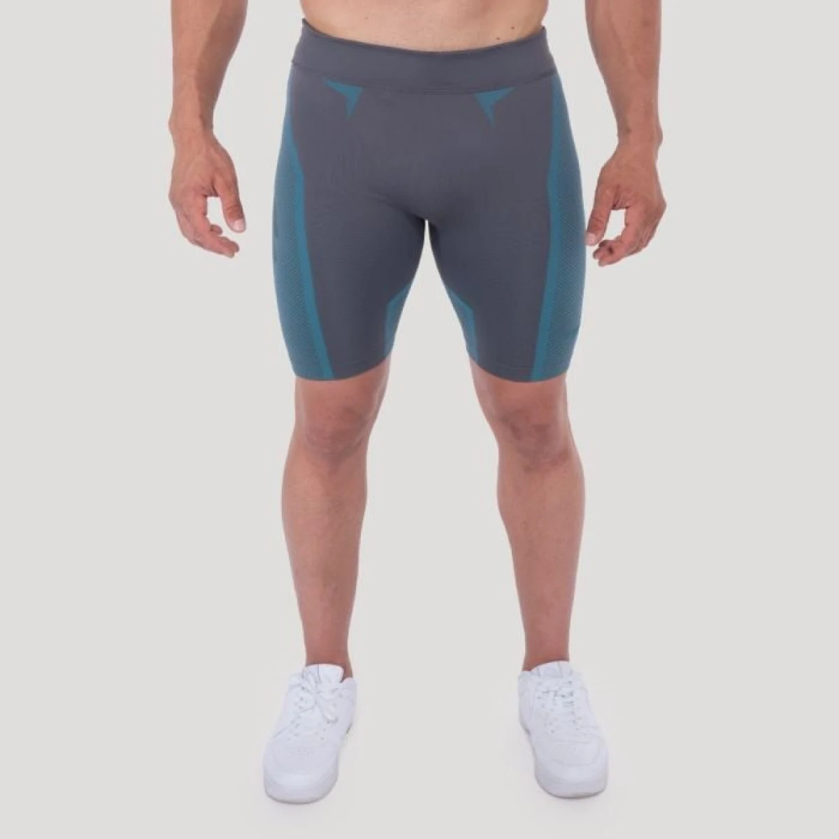 GymBeam Bezšvové šortky OG1 Grey/Blue XL · záber 2