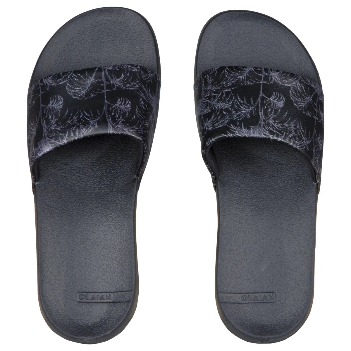 DECATHLON Dámske šľapky 550 Exotic čierne 35-36 · záber 1