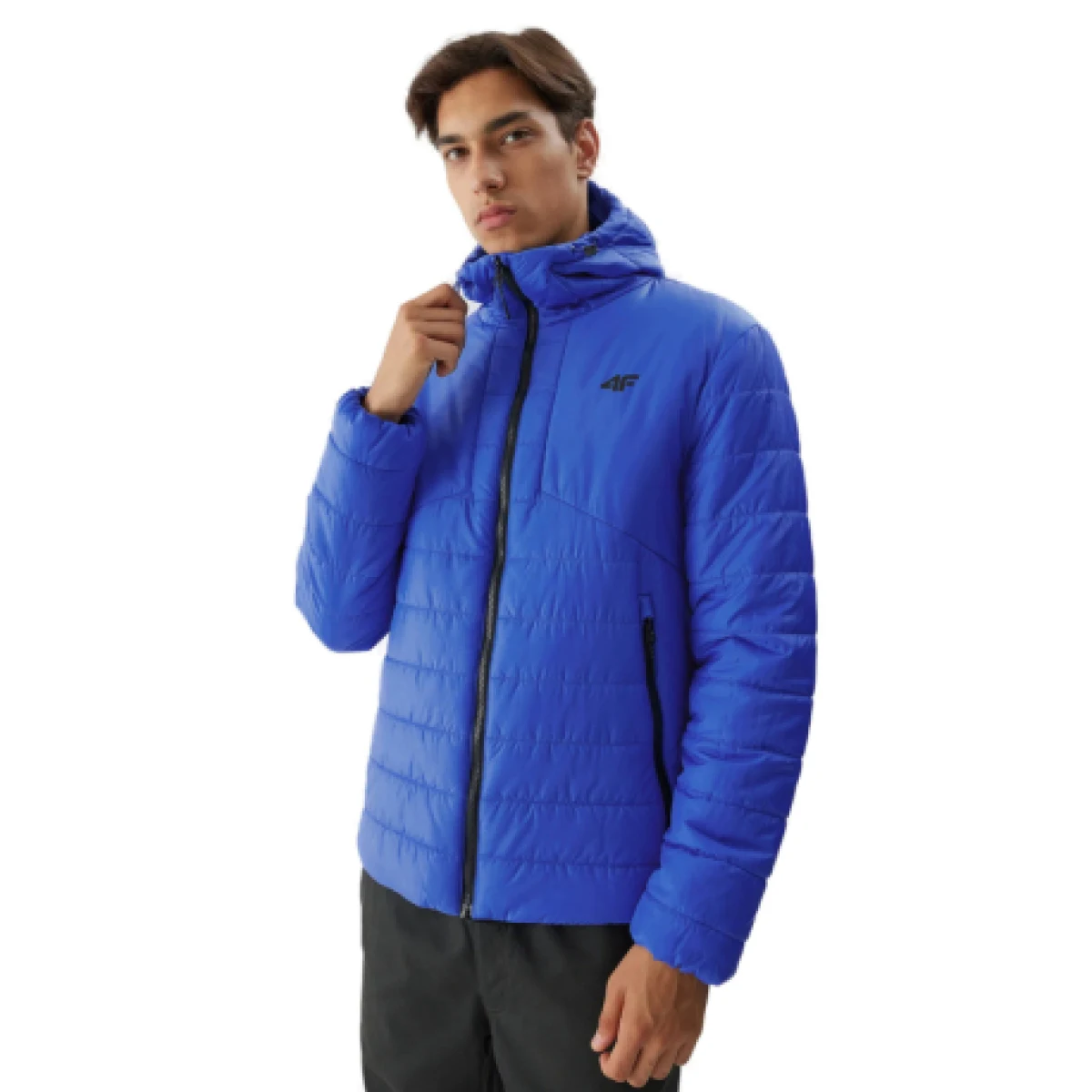Pánská turistická bunda 4F DOWN JACKET-AW23TDJAM245-36S-COBALT · záber 1