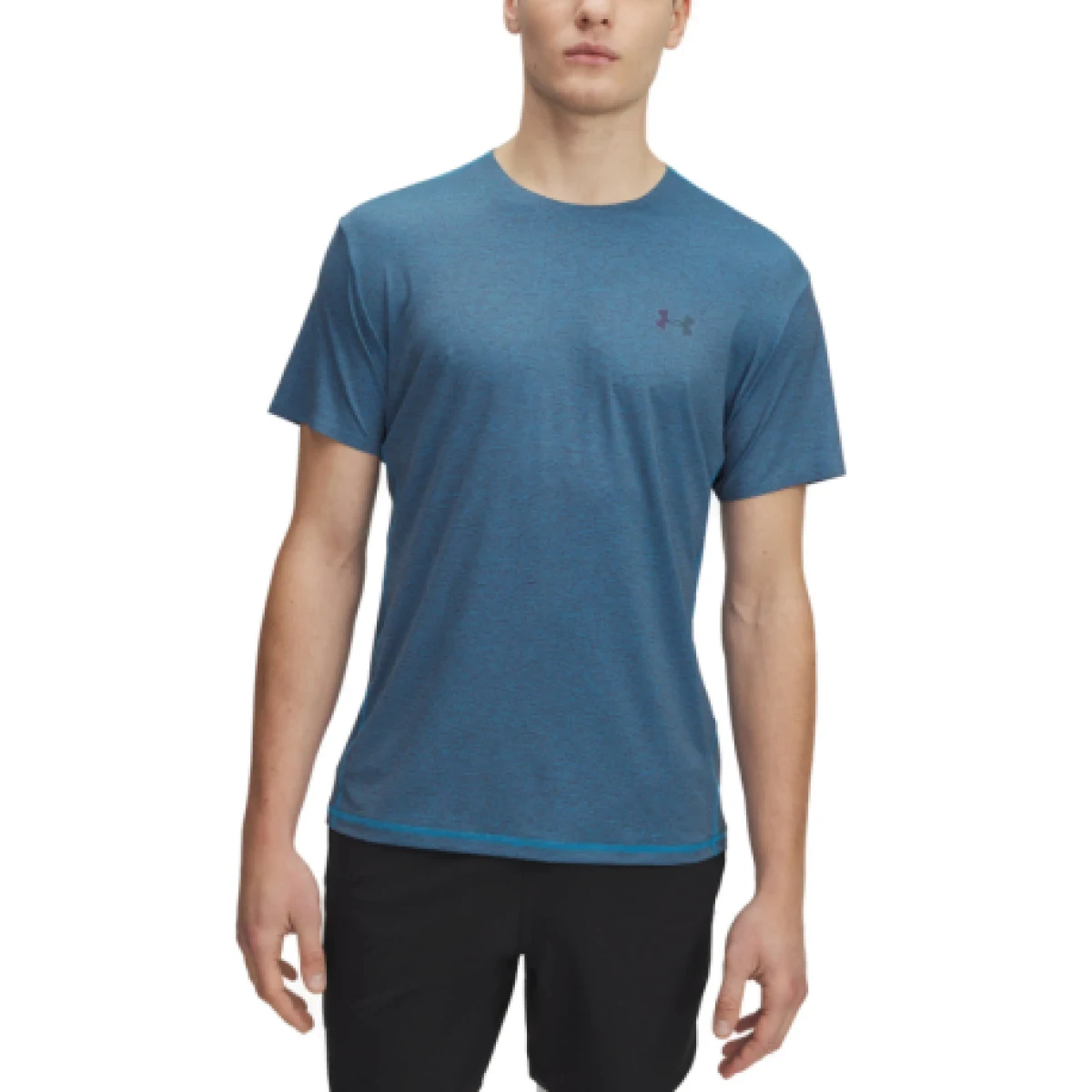 Pánské tréninkové tričko s krátkým rukávem UNDER ARMOUR Vanish Elite Vent Prtd SS-BLU · záber 1