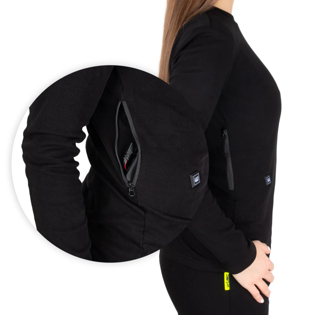 Dámske vyhrievané tričko W-TEC Insulong Lady Farba čierna, · záber 5