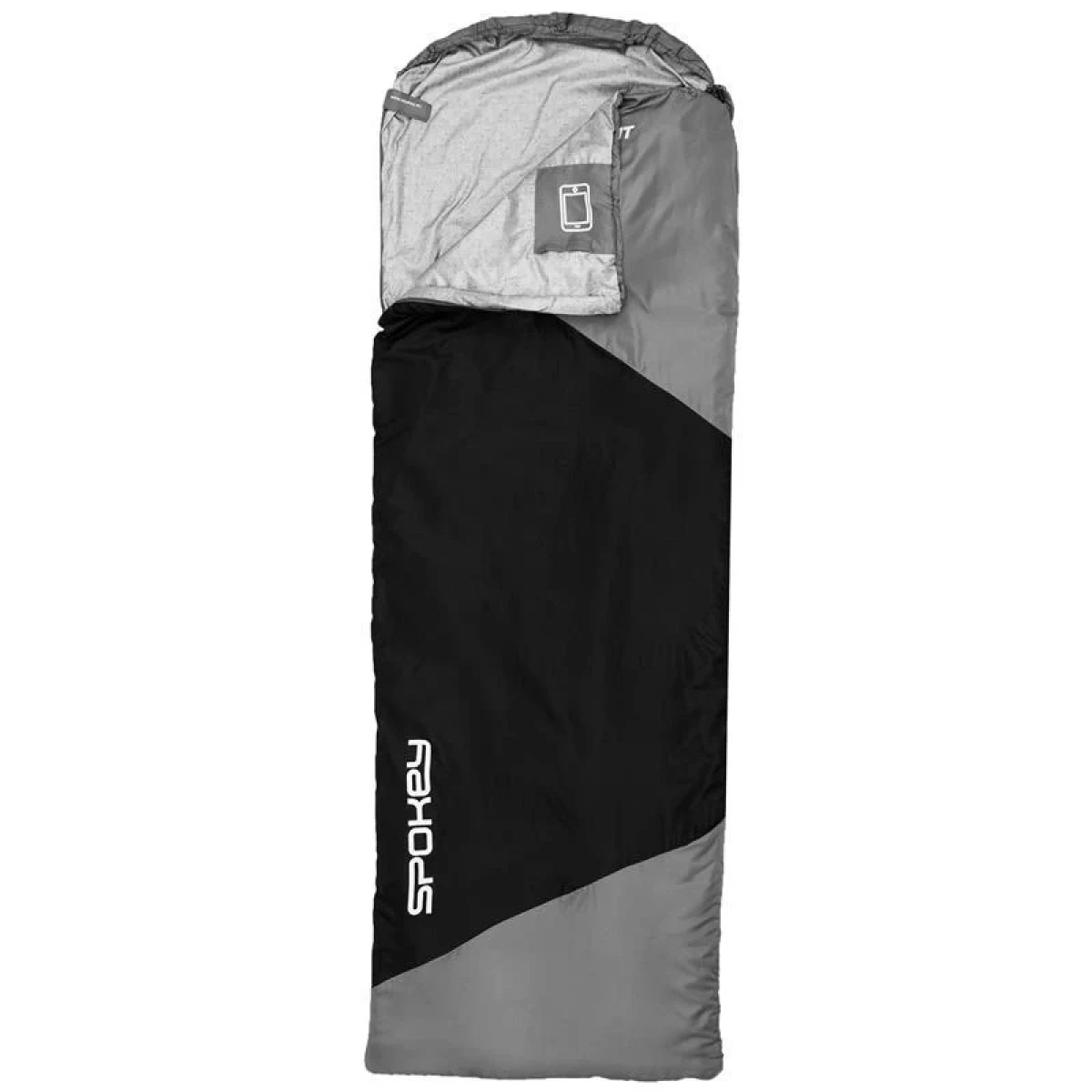 Spokey ULTRALIGHT 600 Spací pytel, 7°C, černo-šedý · záber 1