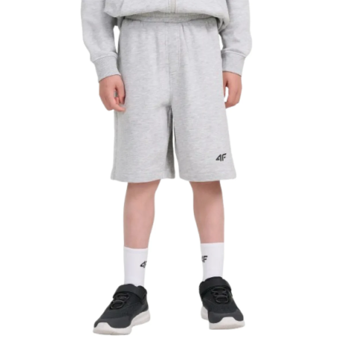 Chlapčenské kraťasy 4F JUNIOR SHORTS CAS M784-25M-GREY MELANGE · záber 1