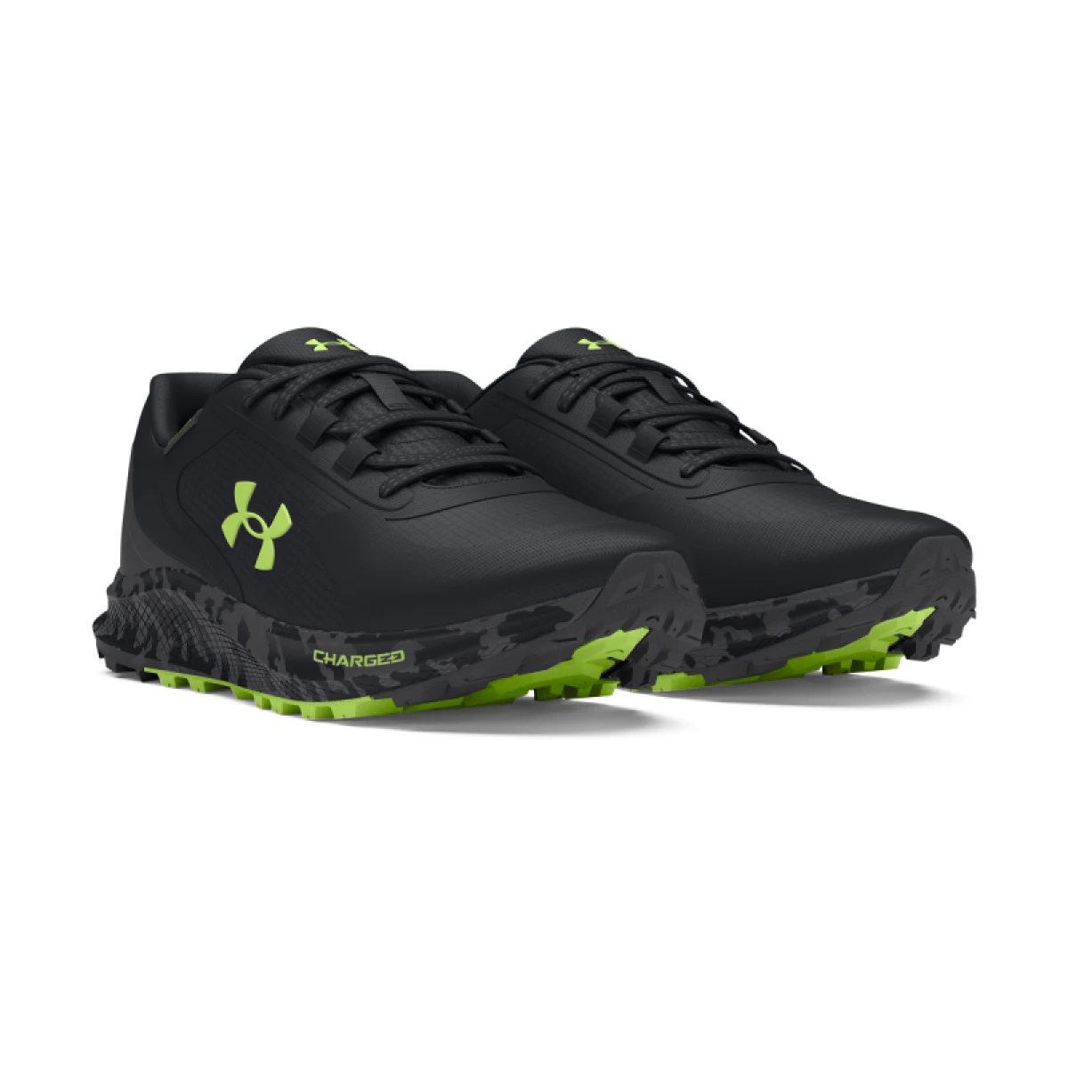 Pánská běžecká trailová obuv UNDER ARMOUR UA Charged Bandit TR 3 SP black anthracite morph green · záber 5