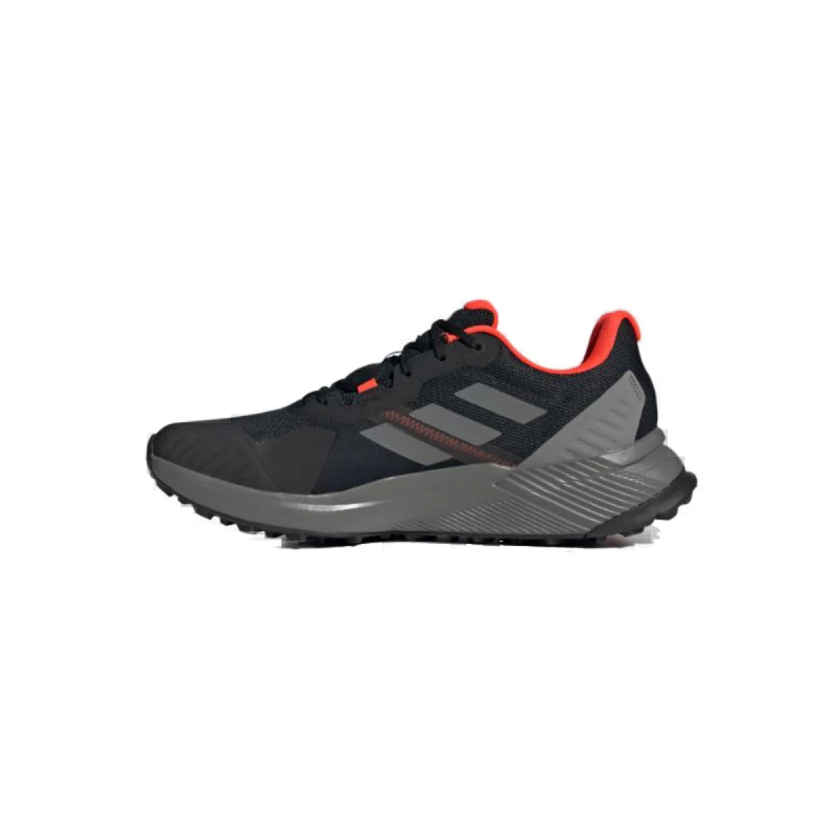 Pánská běžecká trailová obuv ADIDAS Terrex Soulstride R.Rdy core black grey six solar red · záber 3