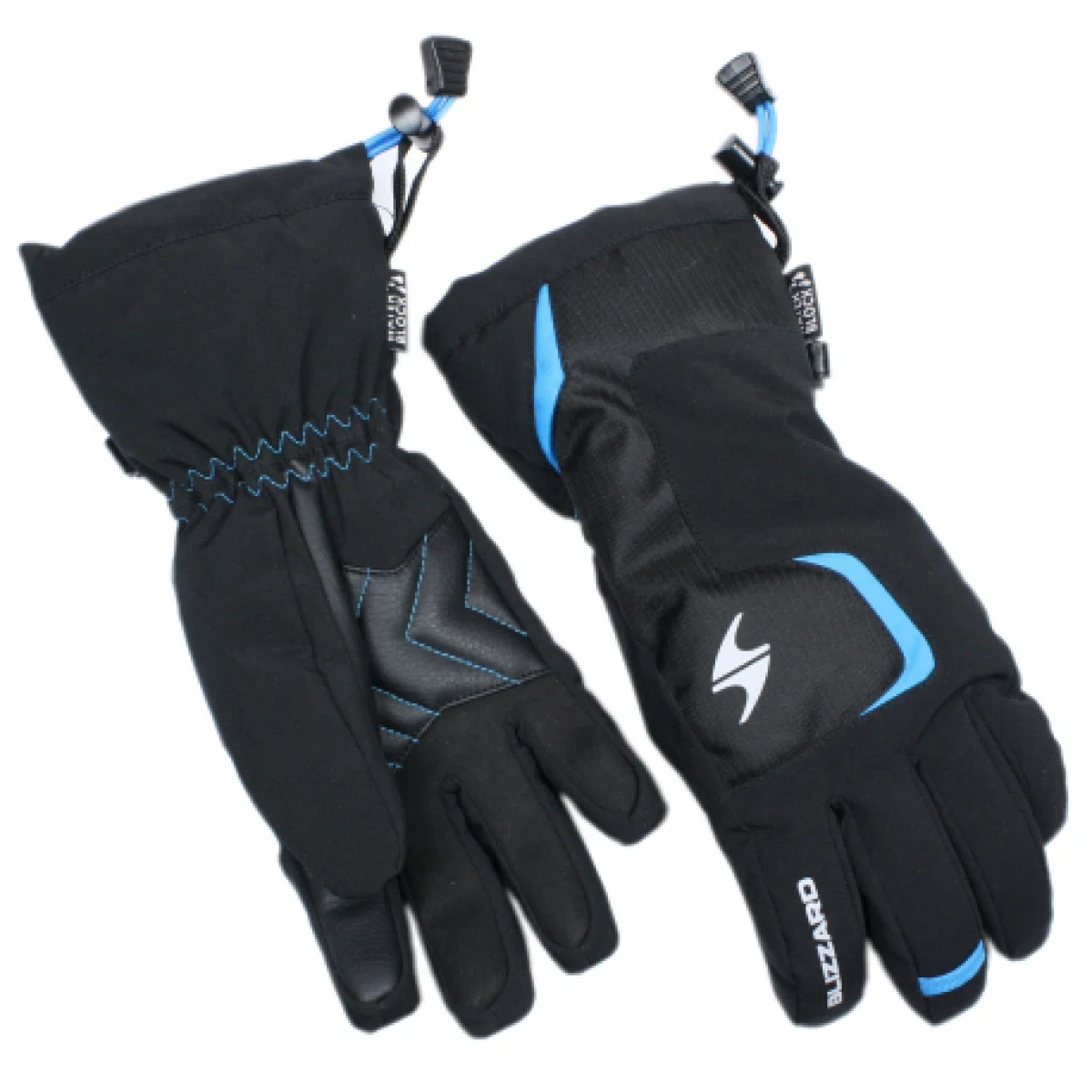 Juniorské lyžiarske rukavice BLIZZARD Reflex junior ski gloves, black blue - Farba: čierna | Pohlavie: Junior · záber 1