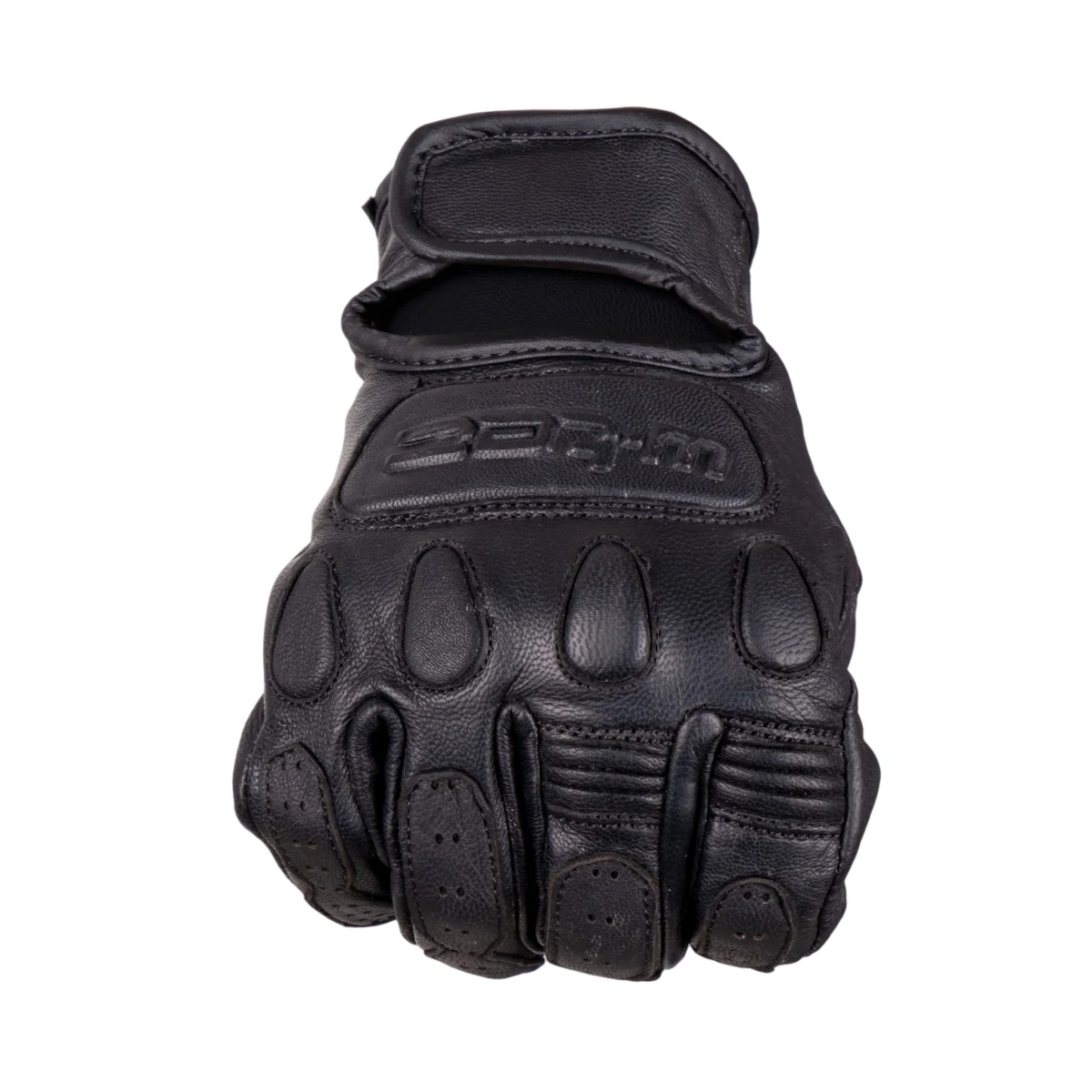Kožené moto rukavice W-TEC Cherton II Farba čierna, · záber 4