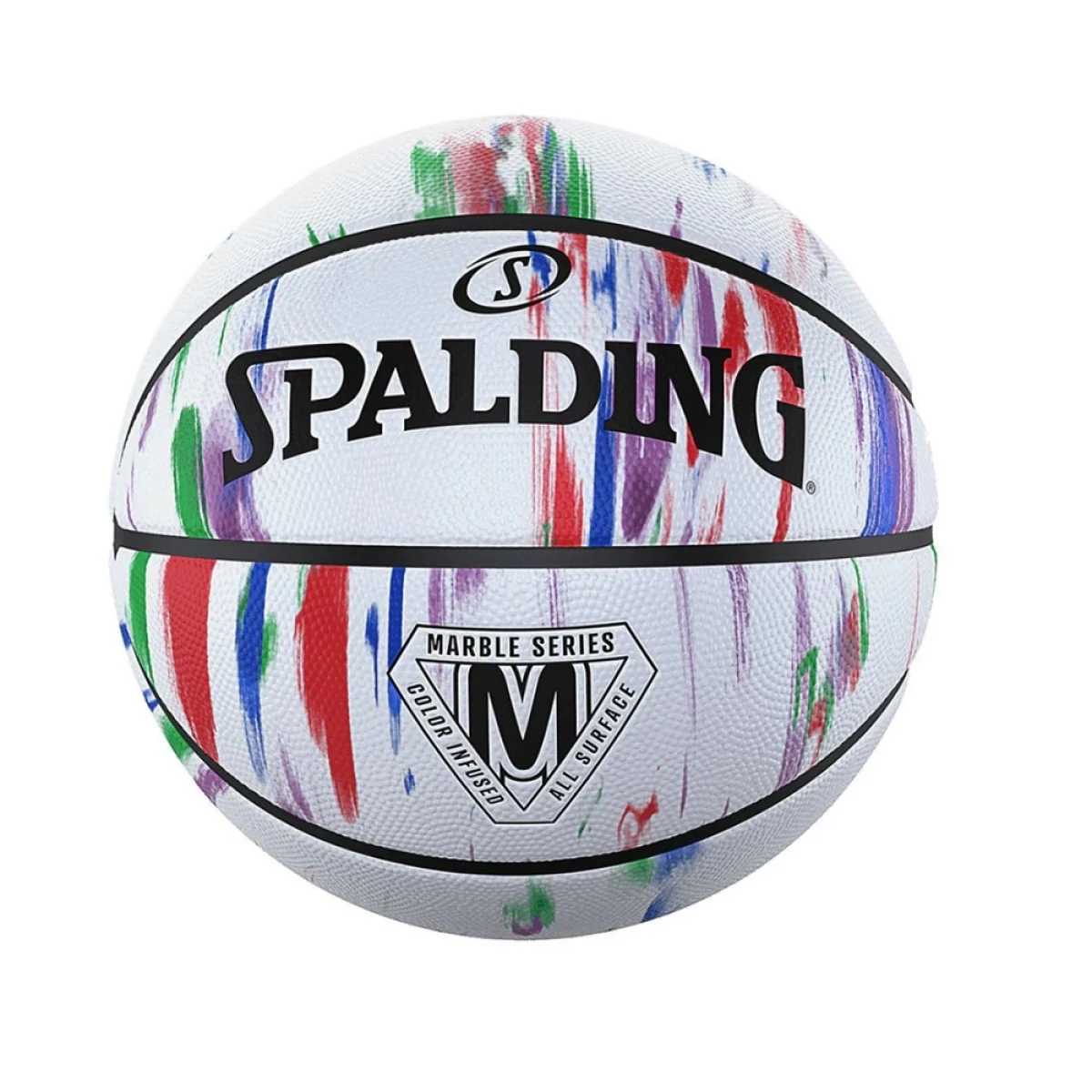 Basketbalová lopta SPALDING Marble Series Rainbow - 5 · záber 1