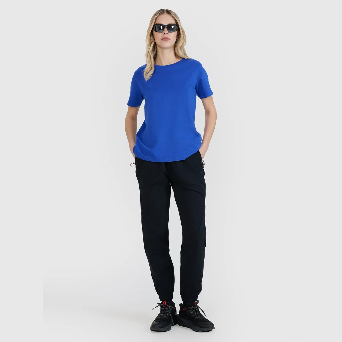 Dámské tričko oversize s potiskem - modré · záber 2