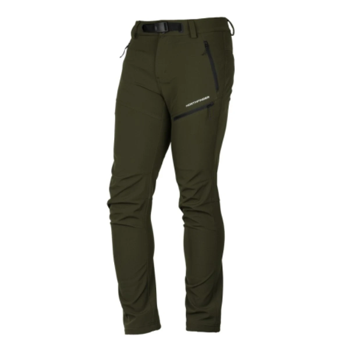 Pánske turistické zateplené nohavice NORTHFINDER BLAZEJ-300darkgreen · záber 1