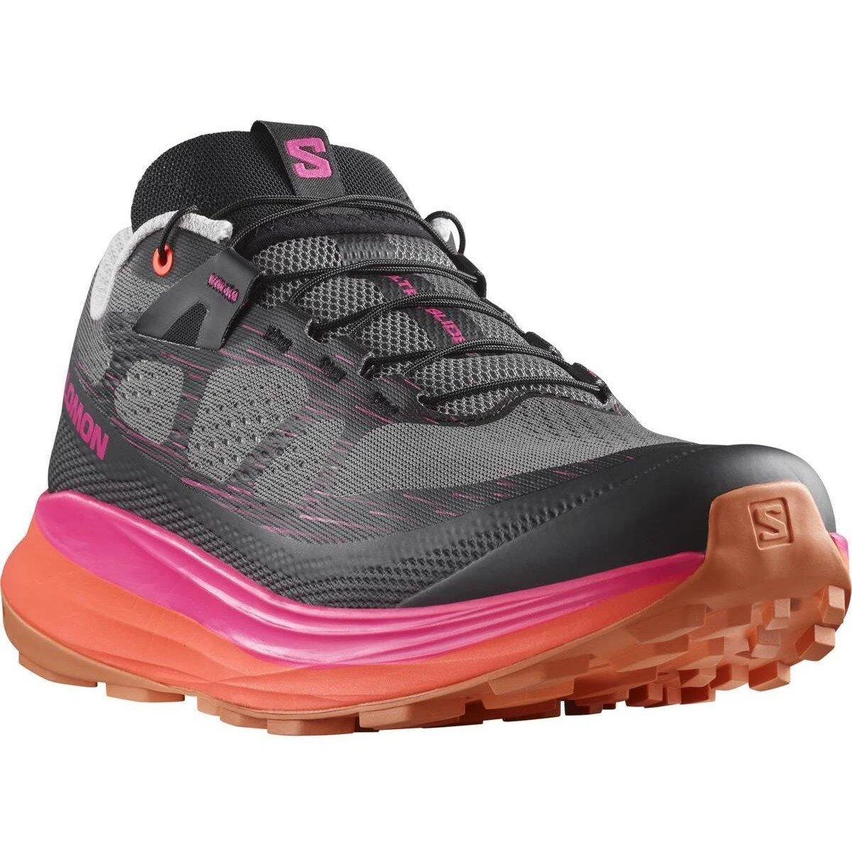 Salomon Ultra Glide 2 M - Velikost: 46 | Barva: Sivá, Ružová · záber 2