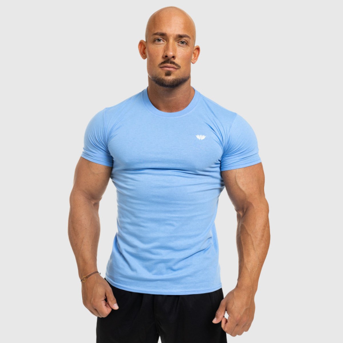 Pánske fitness tričko Iron Aesthetics Standard, modré · záber 4