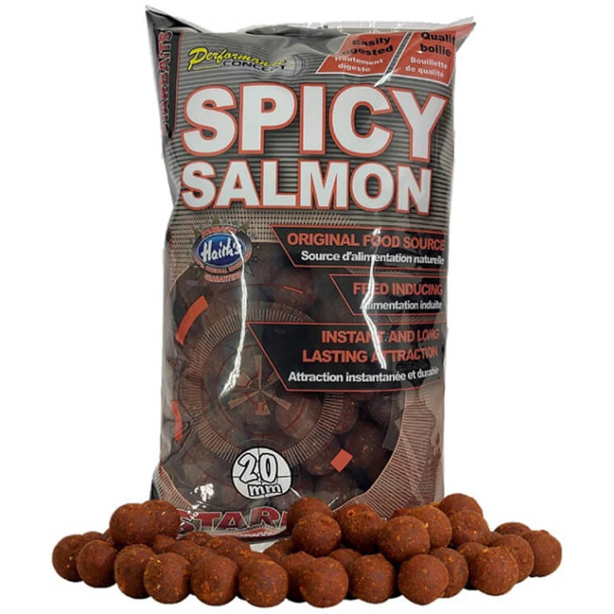 STARBAITS Spicy Salmon priemer 14 mm · záber 1