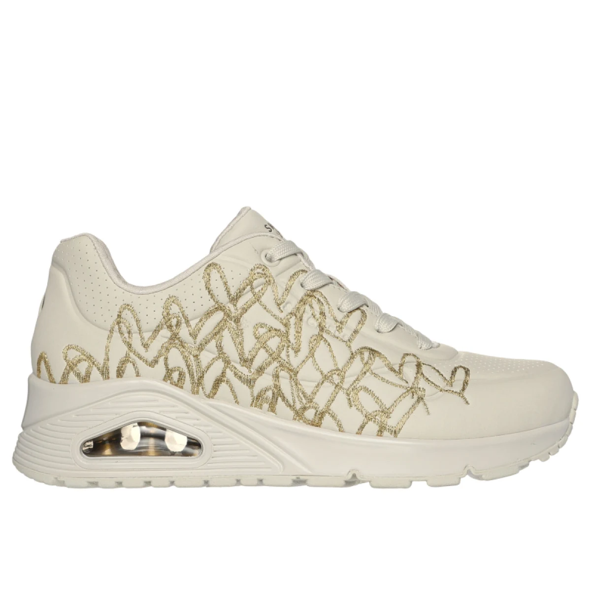 Dámská rekreační obuv SKECHERS Uno Golden Heart W natural gold · záber 2