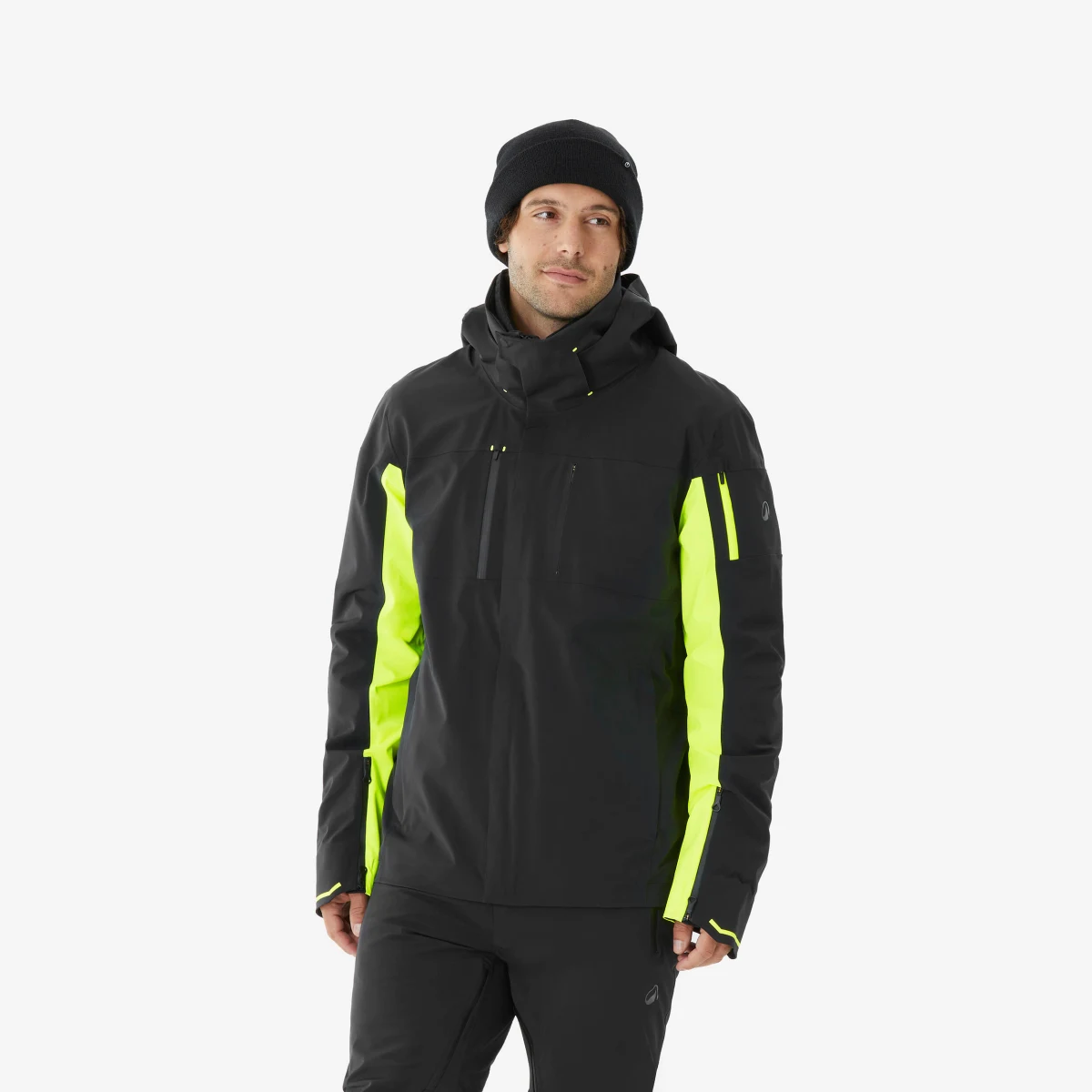 WEDZE Pánska lyžiarska/snowboardová bunda 900 čierno-žltá M · záber 1
