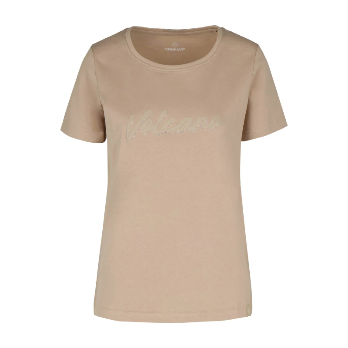Dámske tričko s krátkym rukávom VOLCANO T-PARSLEY-BEIGE · záber 3