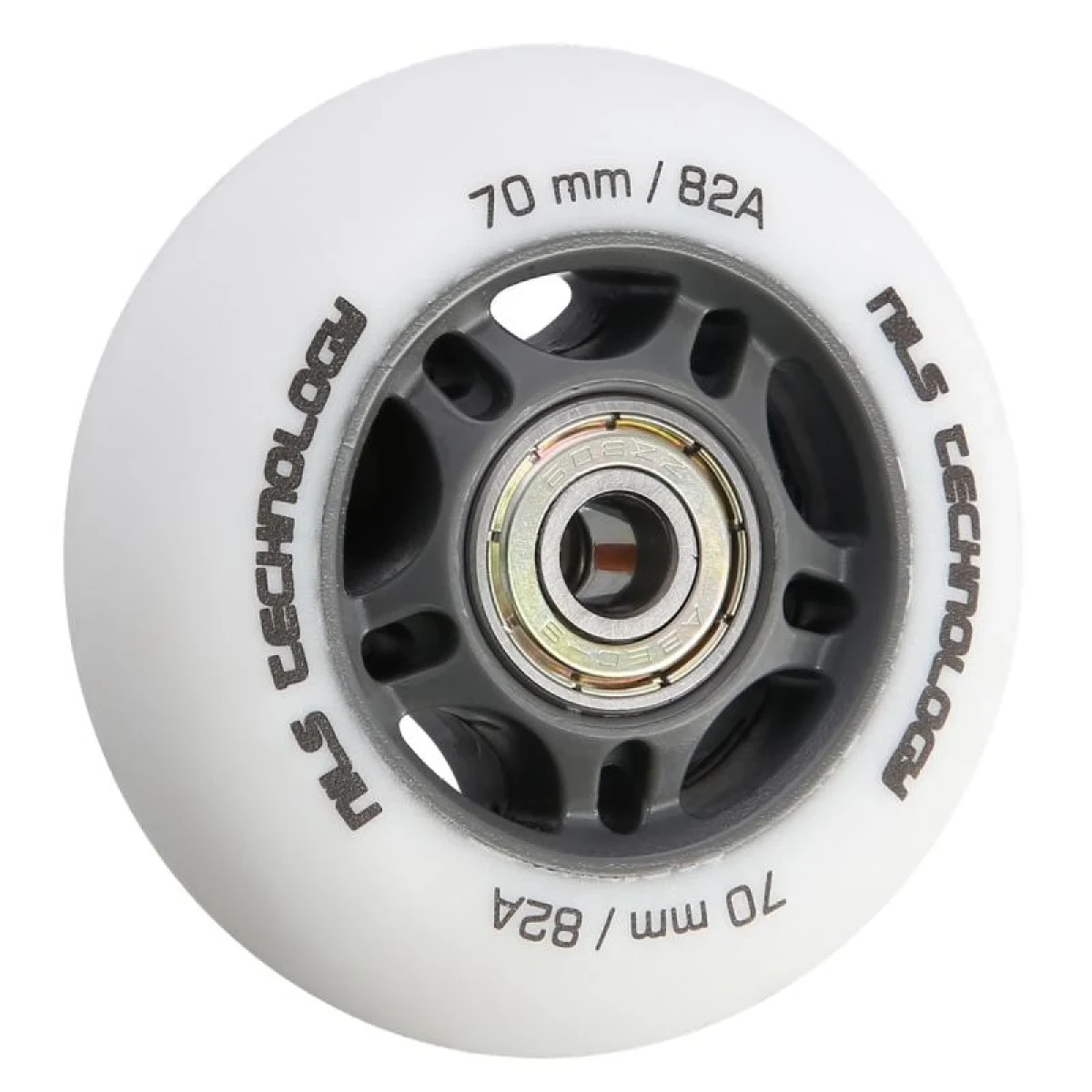 Nils Matná kolečka Extreme PU 70x24 82A s ložisky ABEC 9, bílá, 4 ks · záber 1