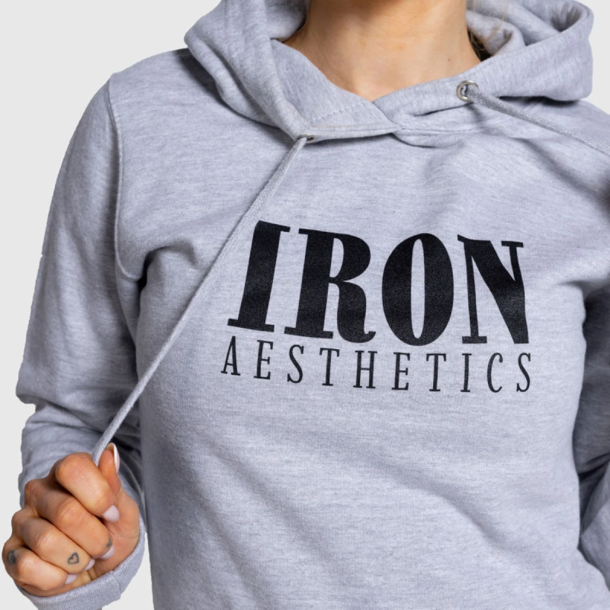Dámská mikina Iron Aesthetics Longline, šedá · záber 2