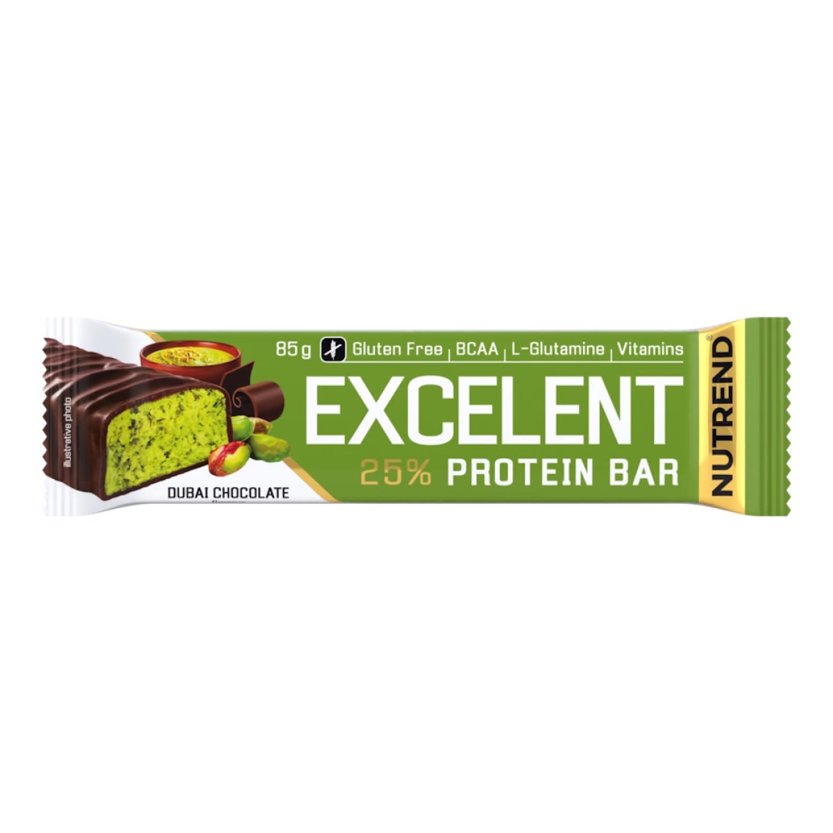 Nutrend EXCELENT protein bar 85g dubajská čokoláda · záber 1