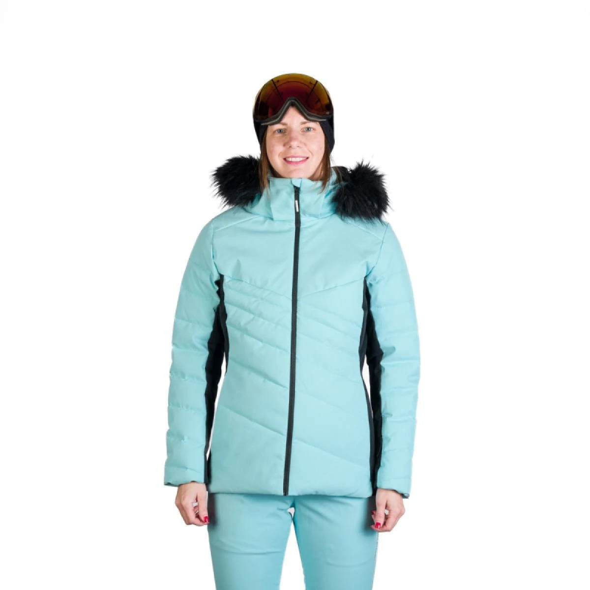 Dámská lyžařská bunda NORTHFINDER KELLIE-653lightblueblack · záber 2