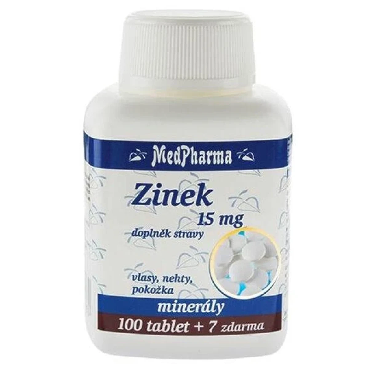 MedPharma Zinek 15 mg 107 tablet - Počet kusov: 107 ks · záber 2