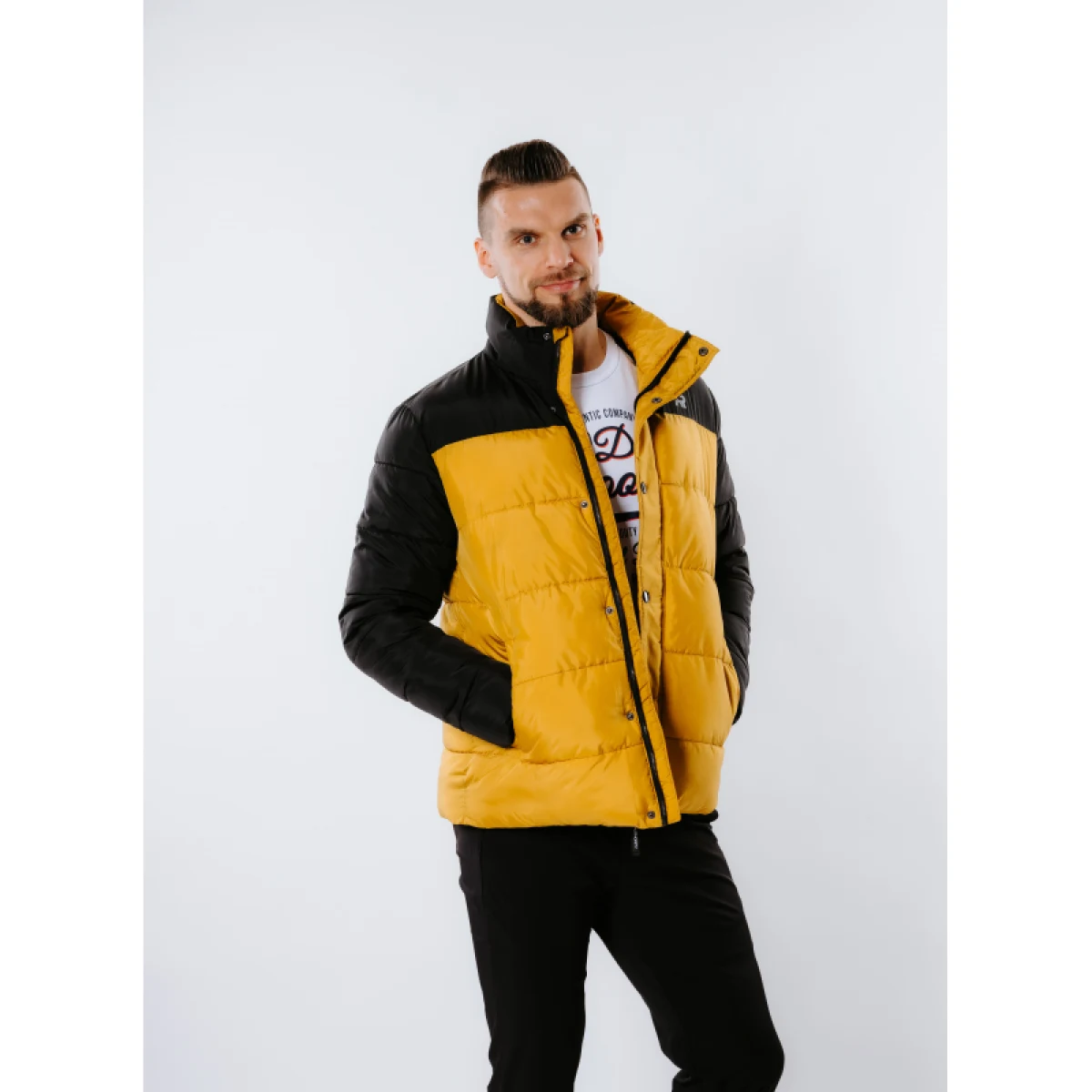 Pánska bunda AUTHORITY CJ_BOMBER_camel · záber 3