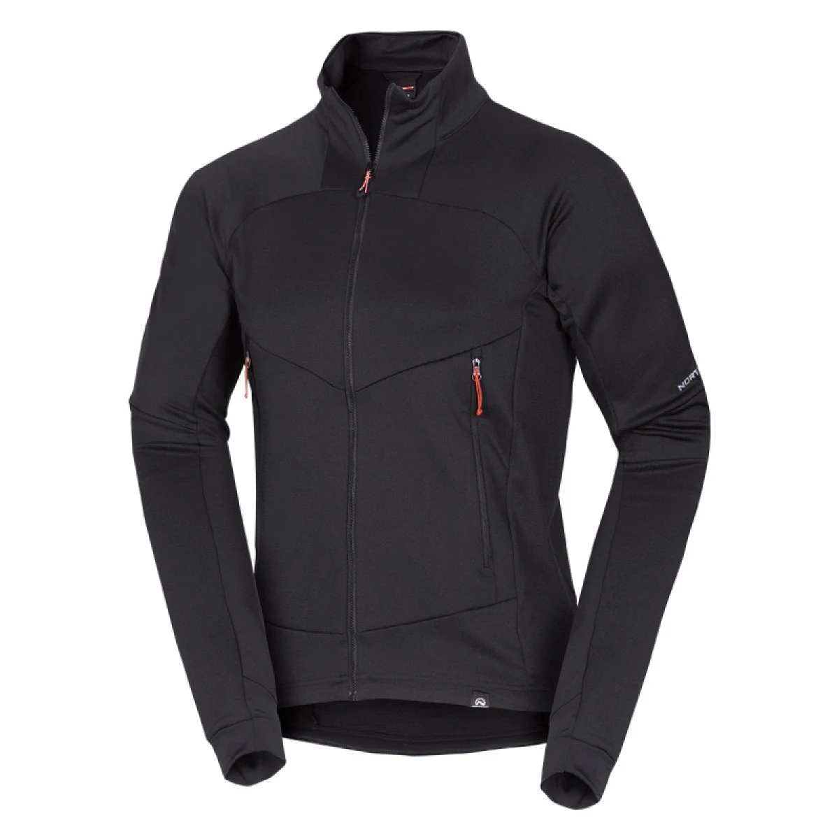 Pánska turistická flisová mikina so zipsom NORTHFINDER JACINTO-269black · záber 5