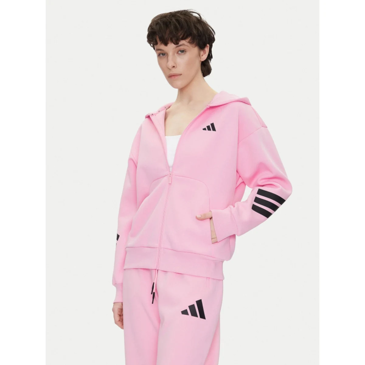 Dámská mikina se zipem ADIDAS W FI 3S FZ HD TRUPNK · záber 2