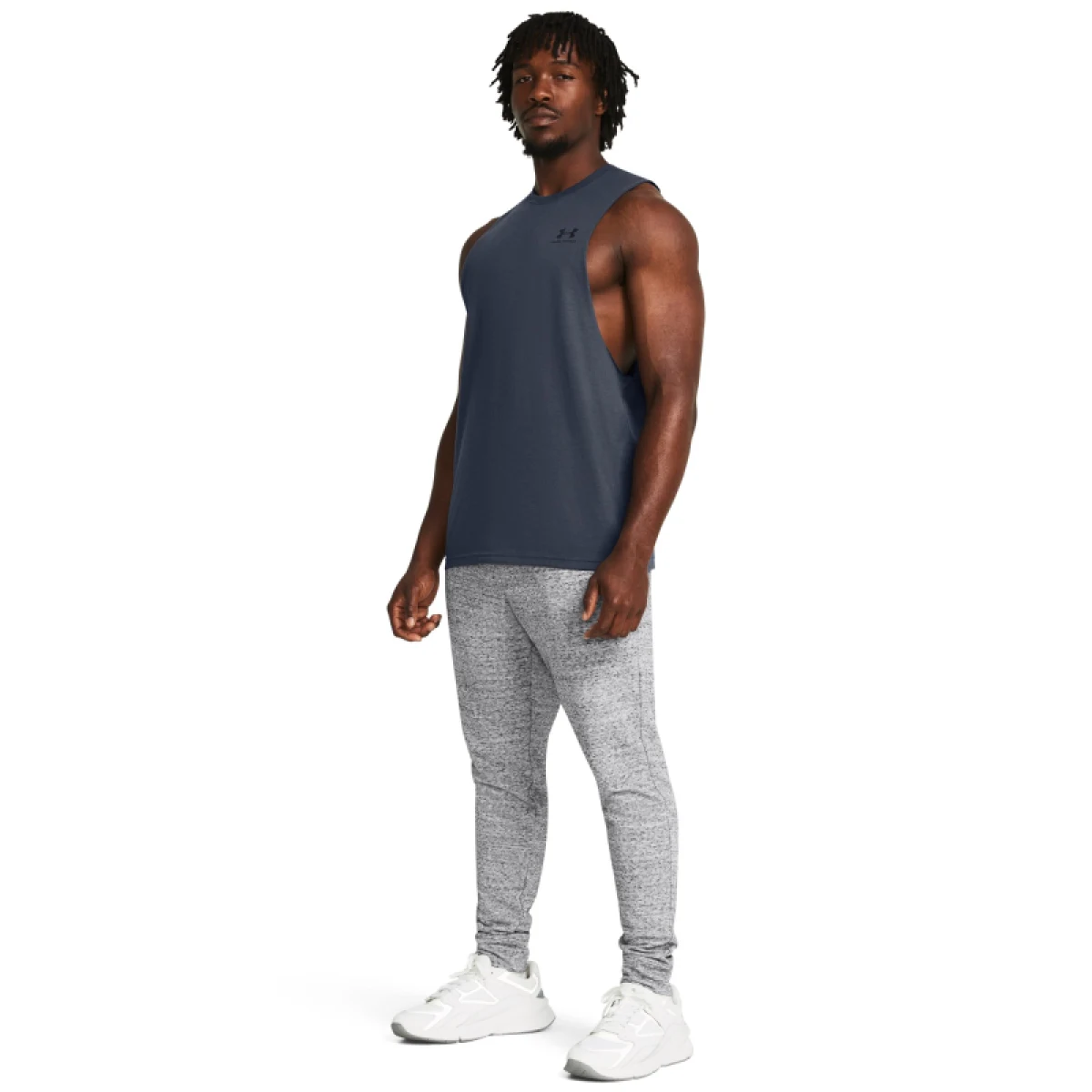 Pánské tepláky UNDER ARMOUR UA Rival Terry Jogger-GRY · záber 5